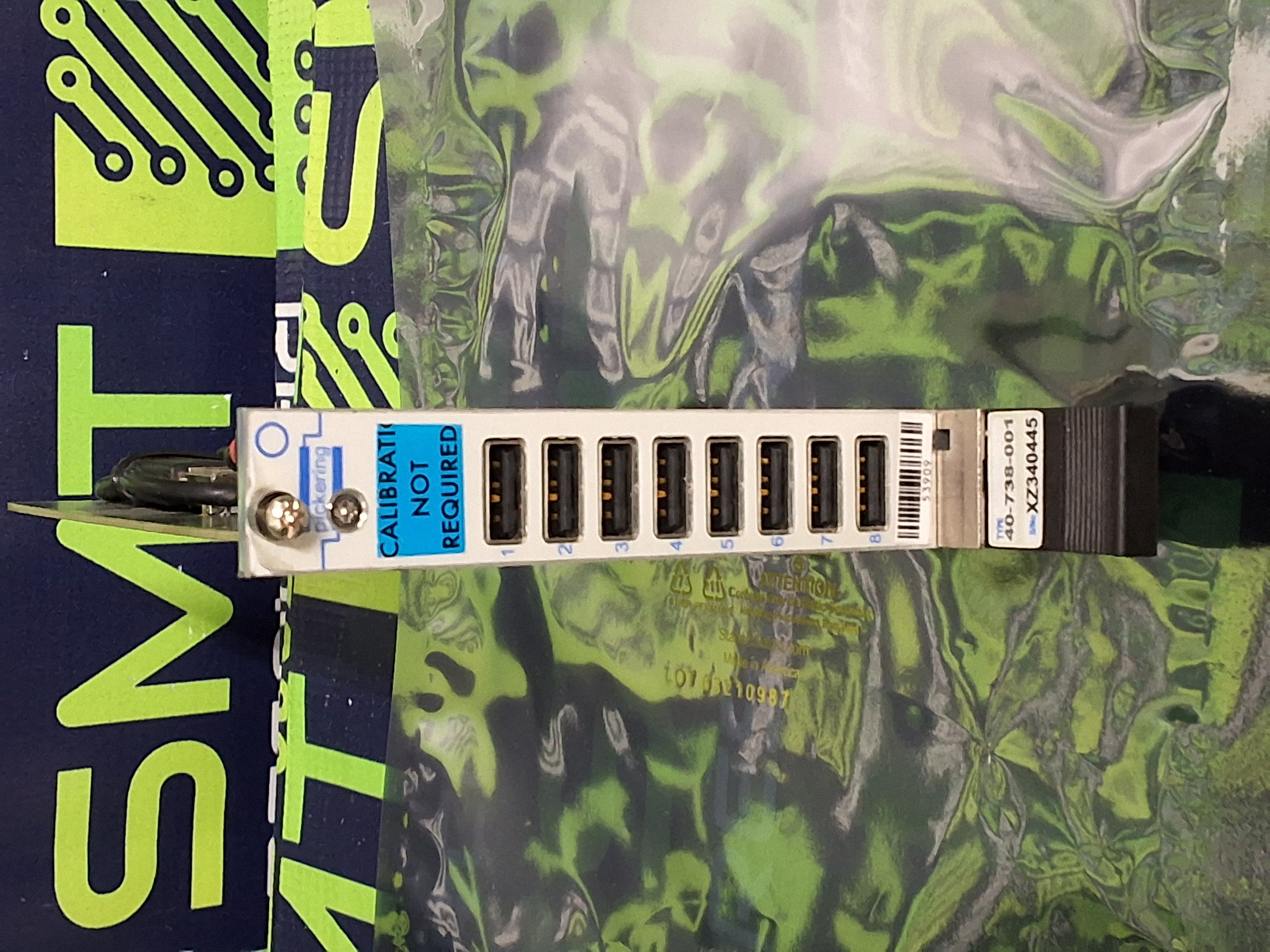 Used PICKERING 40-738-001 PXI 8-PORT USB 2.0 HUB MODULE WITH CONNECT/DISCONNECT