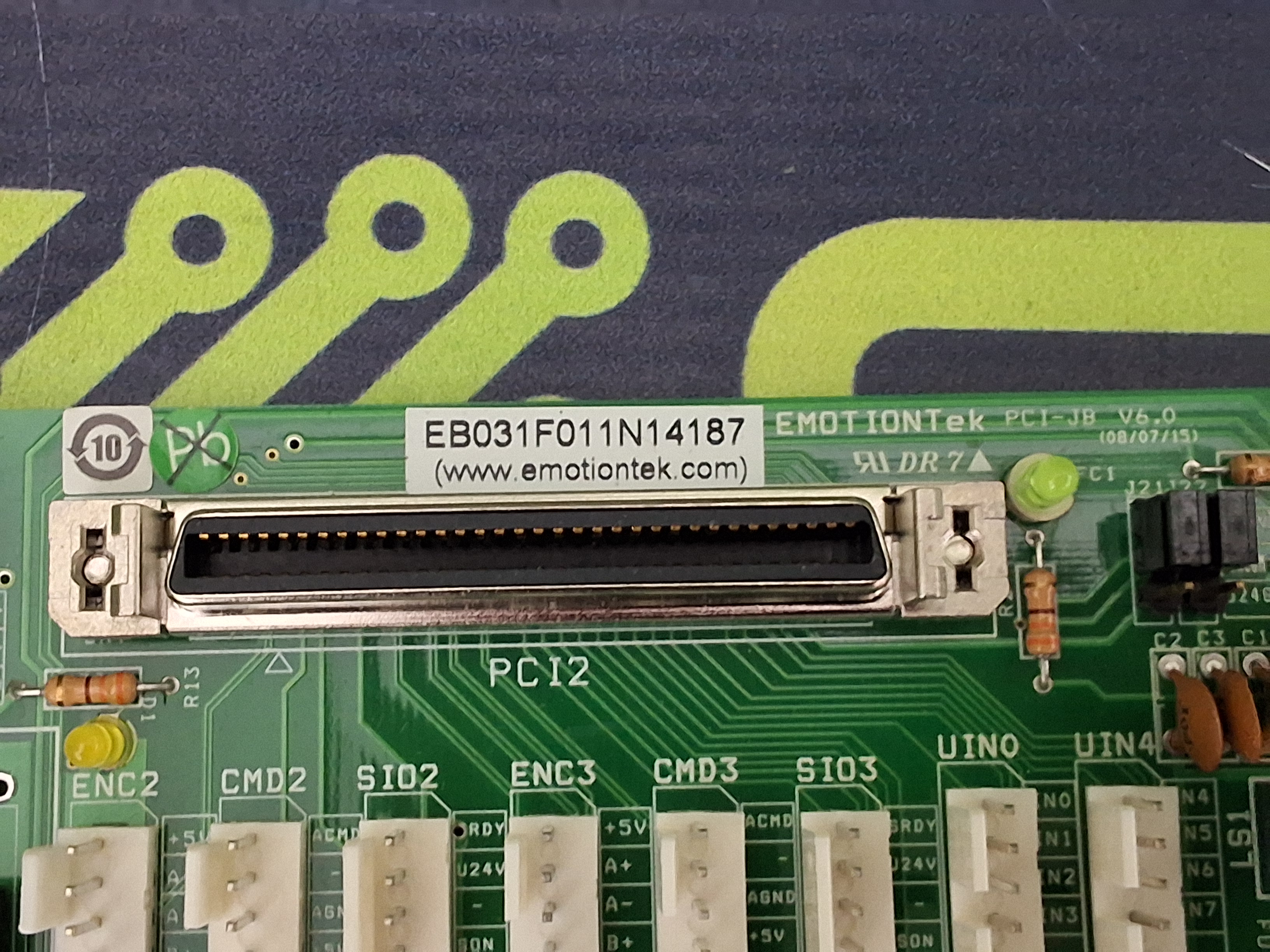Used EMOTIONTek PCI-JB V6.0 INTERFACE BOARD EBO31F011N14187
