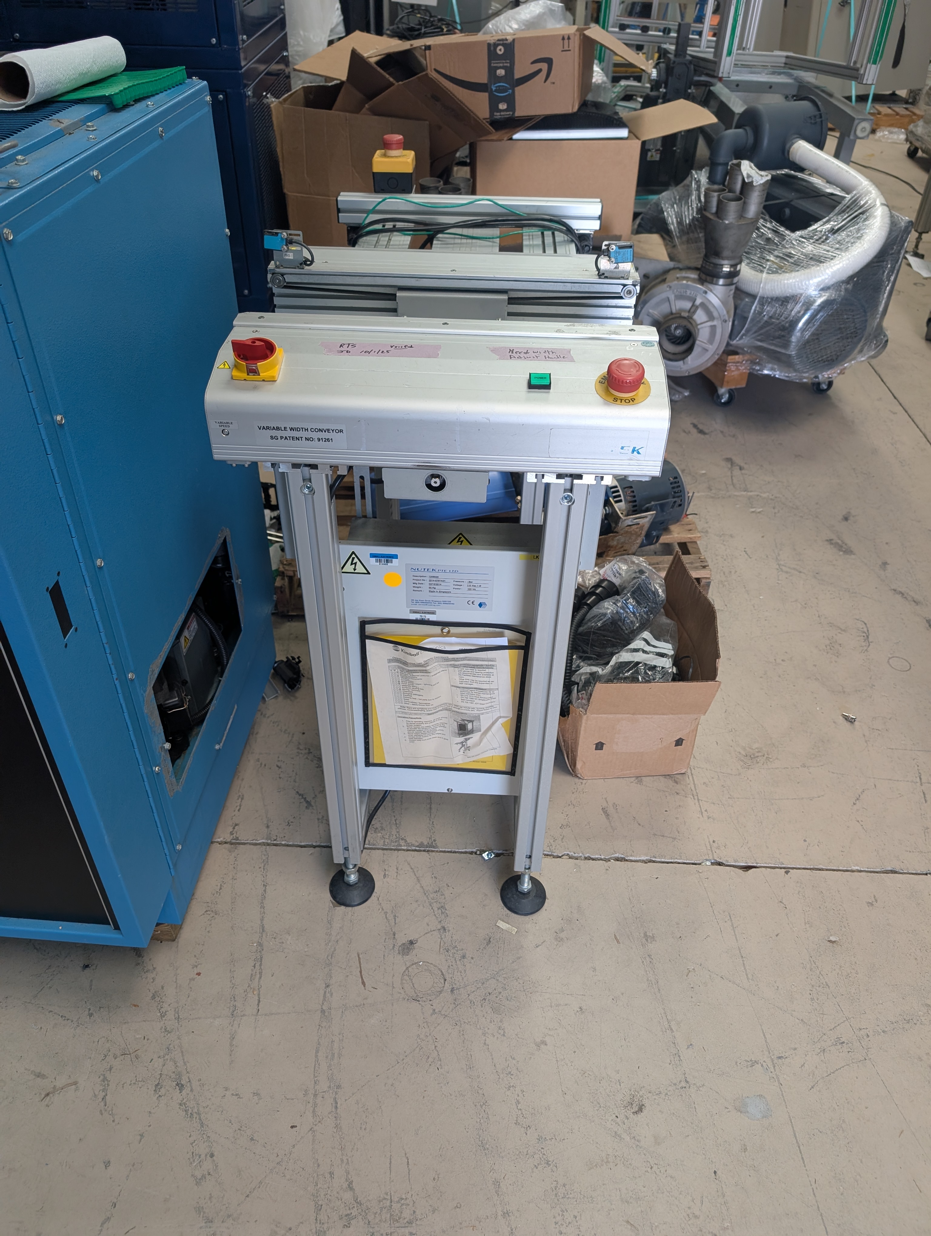 Used 2014 Nutek .5 Meter Conveyor