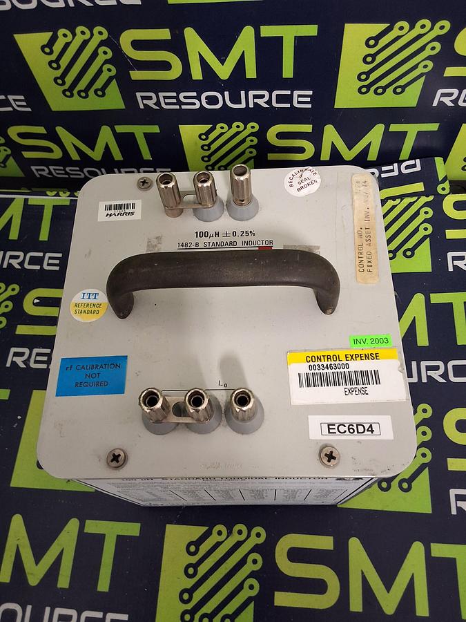 Used GENERAL RADIO COMPANY GenRad IET LABS 1482-B STANDARD INDUCTOR 100 µH ±0.25%