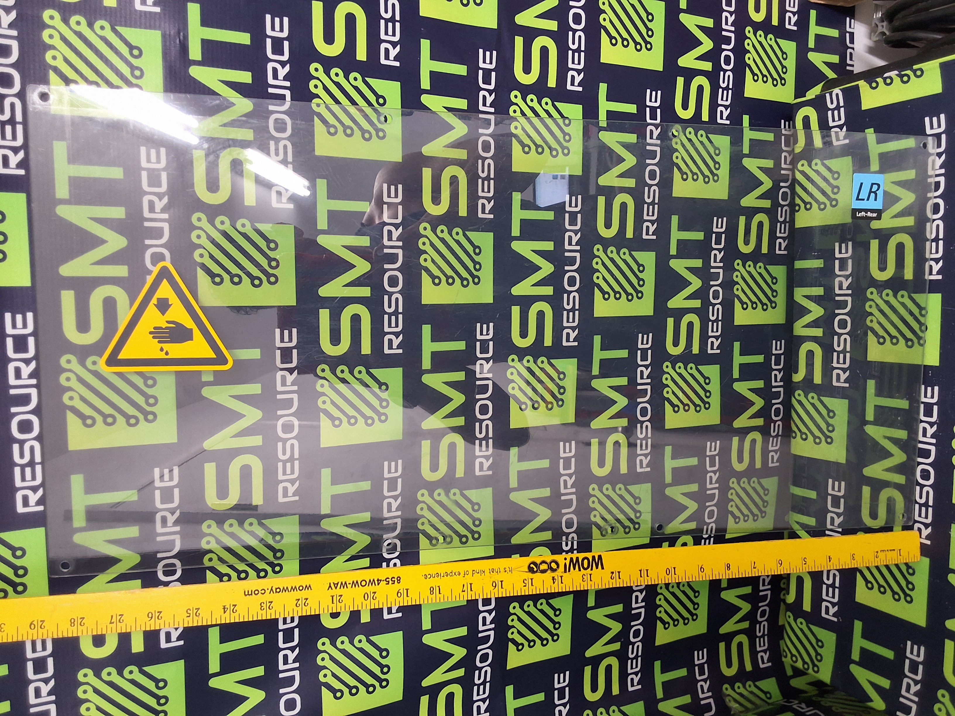Used JUKI FX3-RAL LR LEFT-REAR OEM PLEXIGLASS / SAFETY WINDOW / COVER