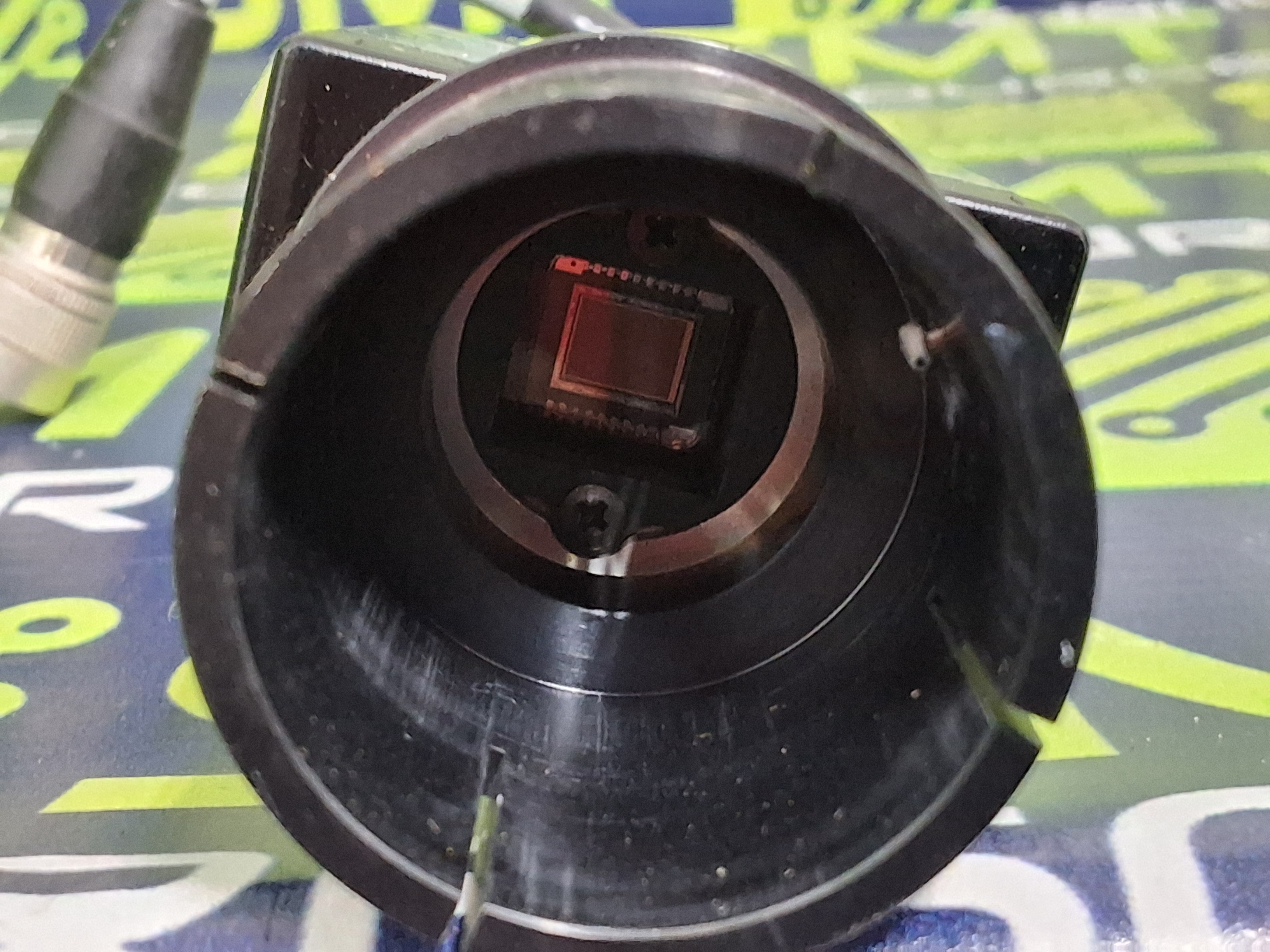 Used PANASONIC GP-MF602 INDUSTRIAL CCD CAMERA WITH CABLE 12VDC 190mA