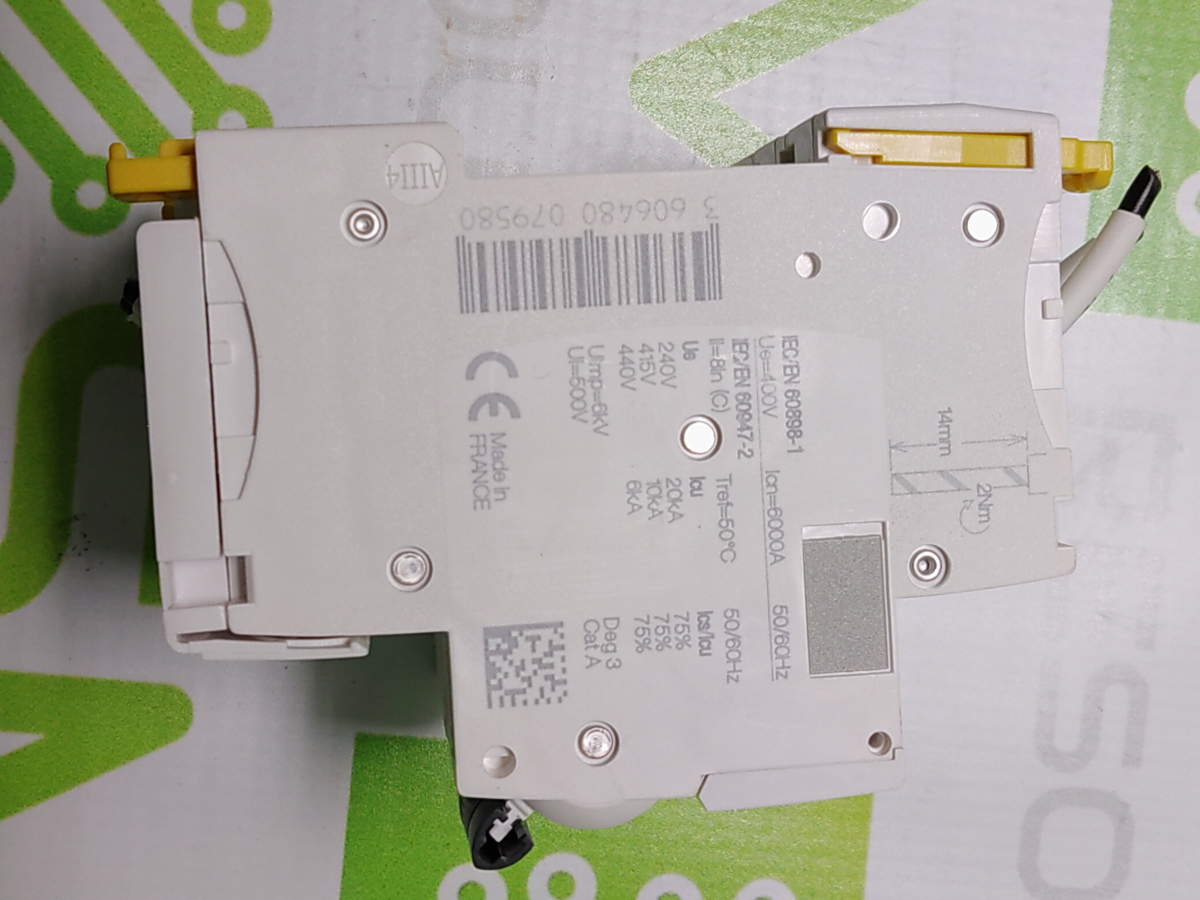 Used IC60N C 25A WITH VIGI IC60 EARTH LEAKAGE ADD ON BLOCK