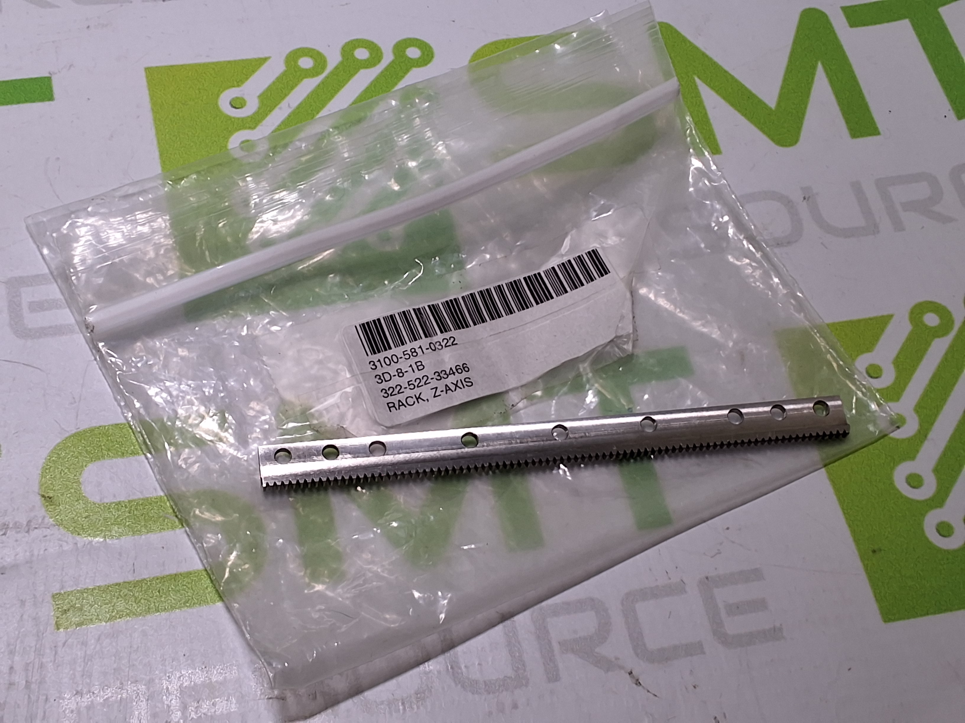 Used 322-522-33466 Z-AXIS RACK 3D-8-1B - LOT OF 2 