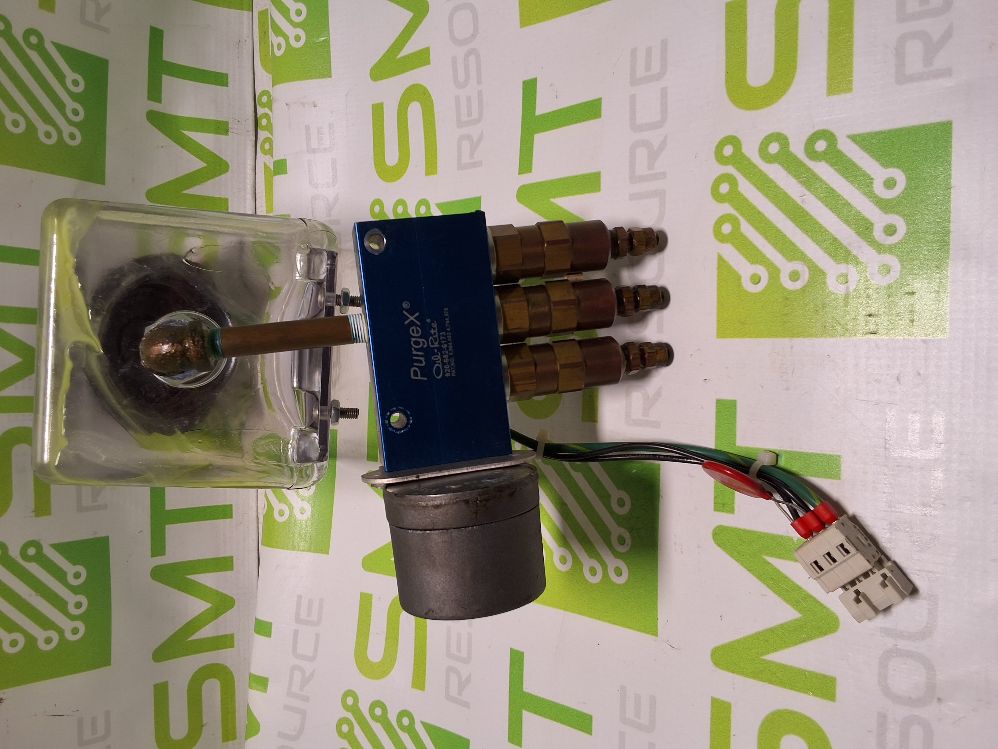 Used PURGE X OIL RITE PUMP METER 3 FEEDS WITH DISPENSER 