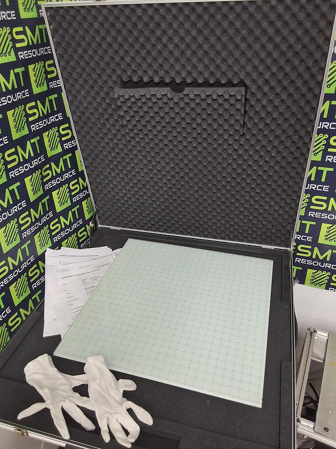 Used VISCOM AG AOI/AXI 15.005.B.72 CALIBRATION GLASS PLATE