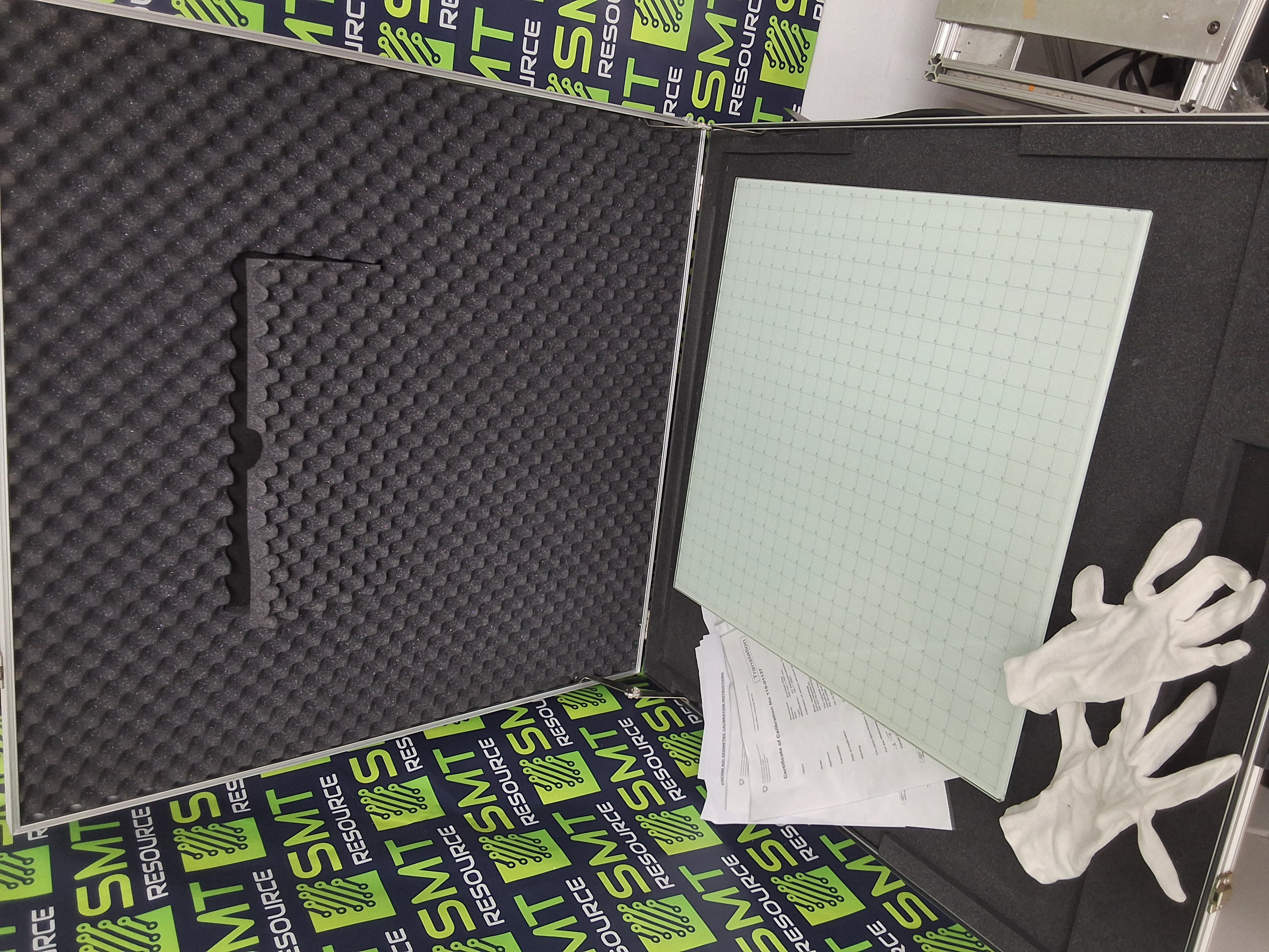 Used VISCOM AG AOI/AXI 15.005.B.72 CALIBRATION GLASS PLATE