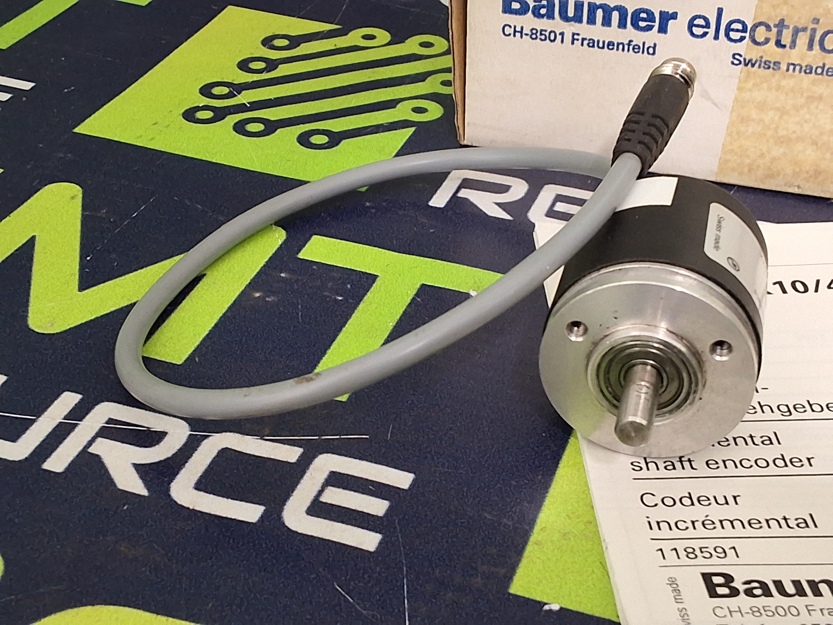Used BAUMER BDK 01.24K10/400010 ROTARY ENCODER
