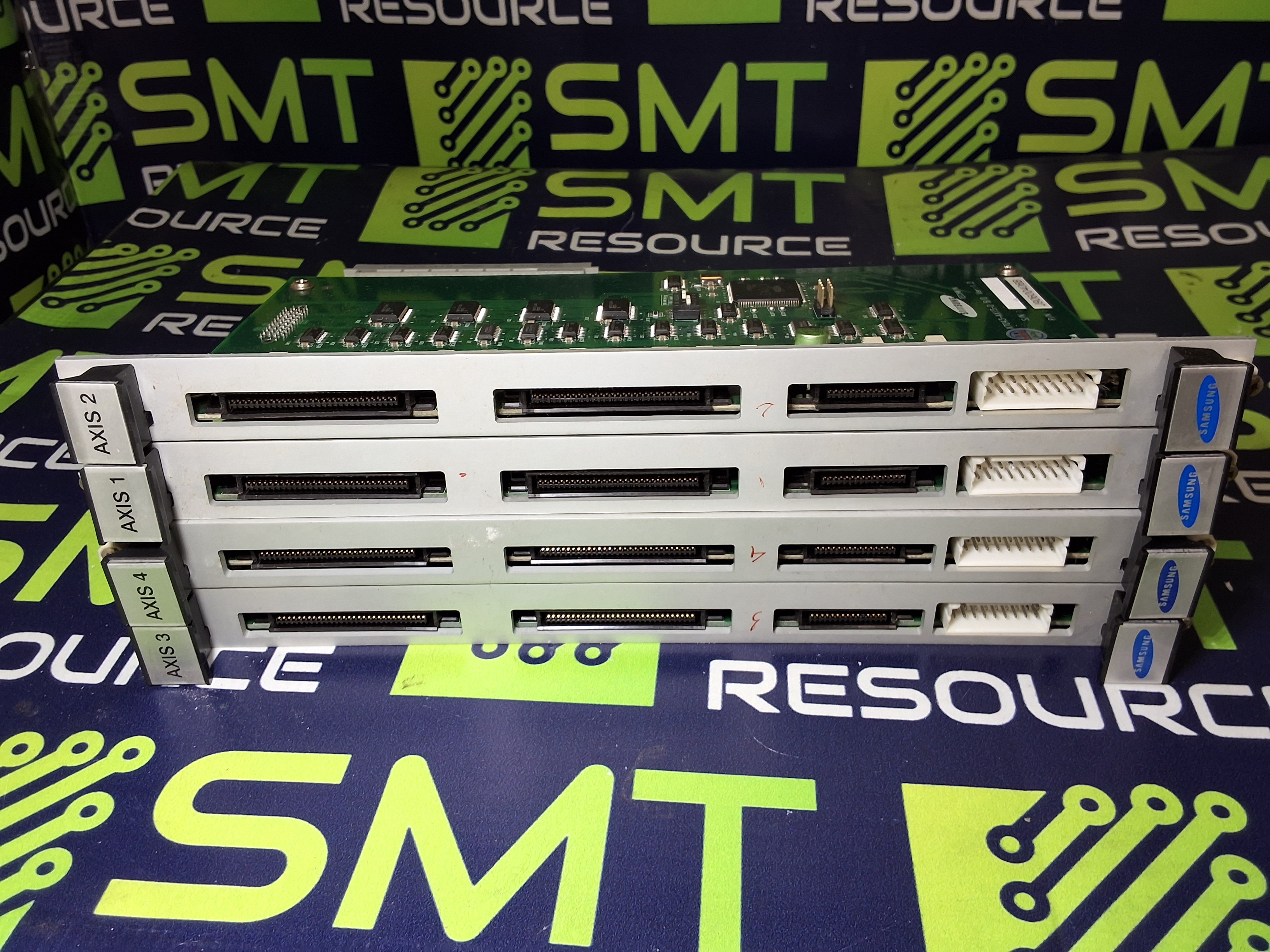 Used SAMSUNG J90600406B X7043-AXIS-D BOARD + J90600405B MOTOR CONTROL BOARD X7043-AXIS-M