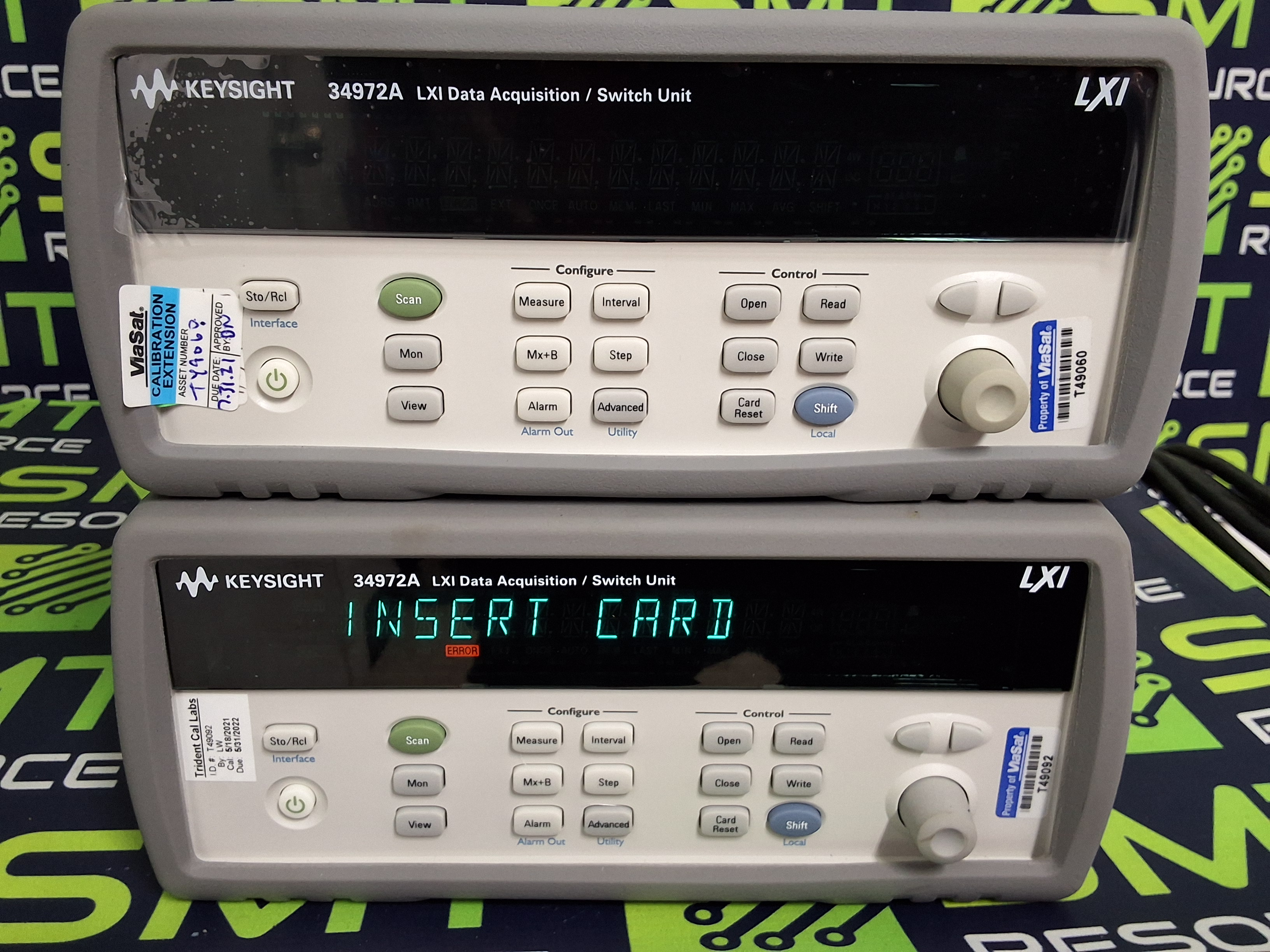 Used KEYSIGHT / AGILENT 34972A LXI DATA ACQUISITION / SWITCH UNIT 