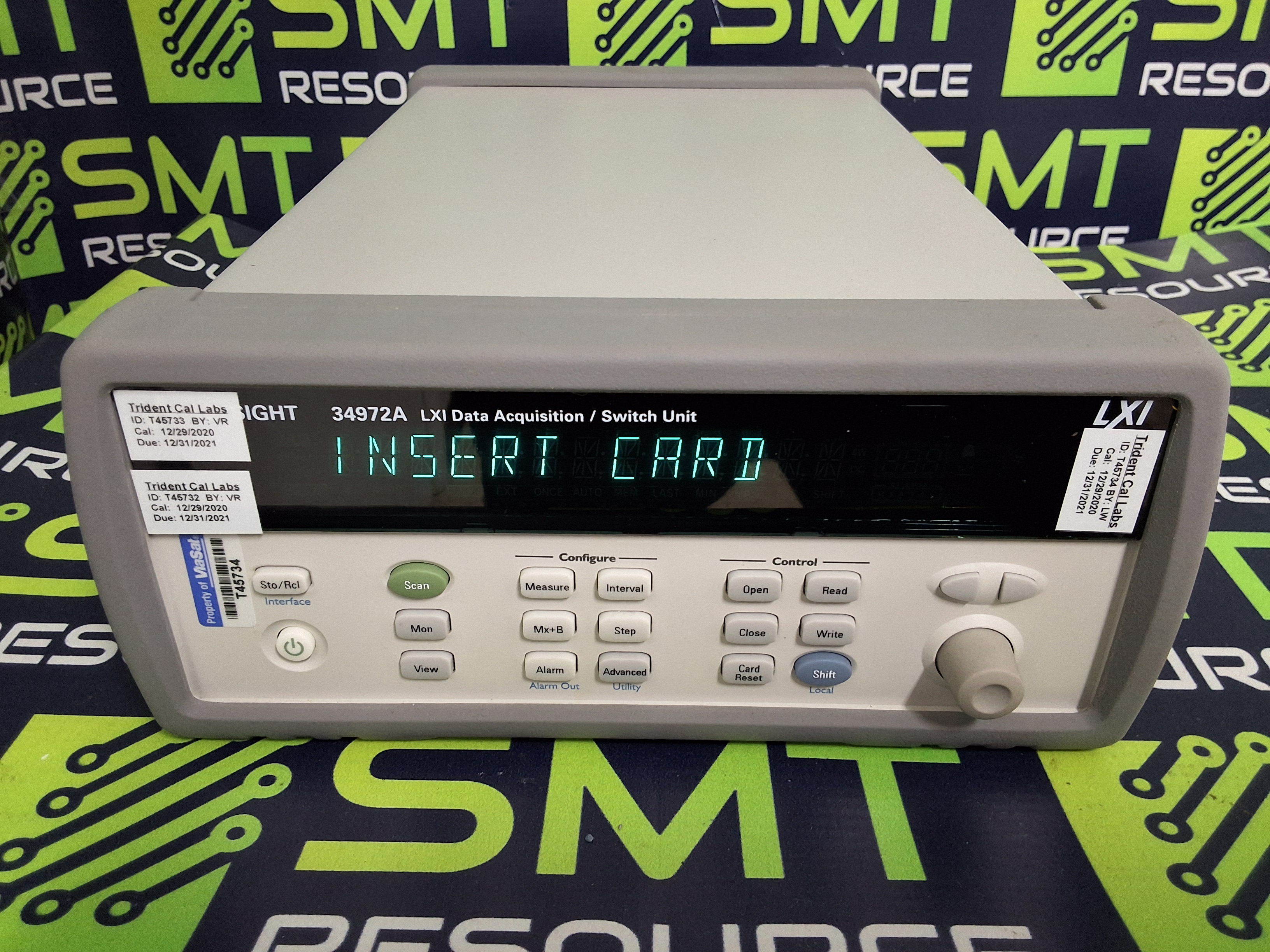 Used KEYSIGHT / AGILENT 34972A LXI DATA ACQUISITION / SWITCH UNIT