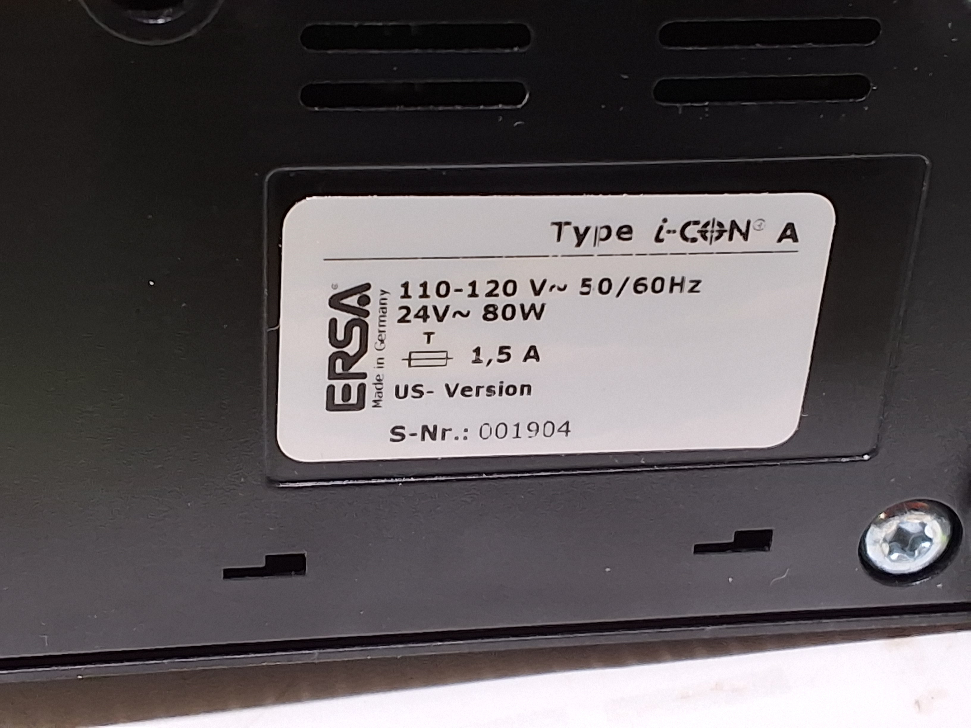 Used ERSA i-CON 1 SOLDERING STATION WITH i-TOOL 150 24V HANDPIECE AND TIPS