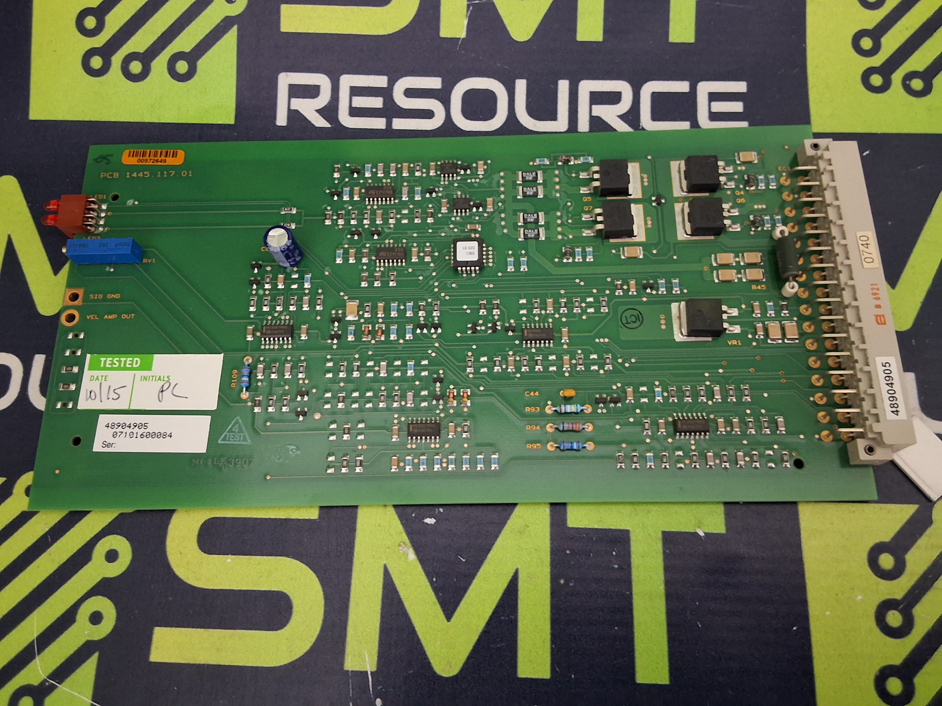 Used PARKER 1445.117.01 CIRCUIT BOARD 48904905