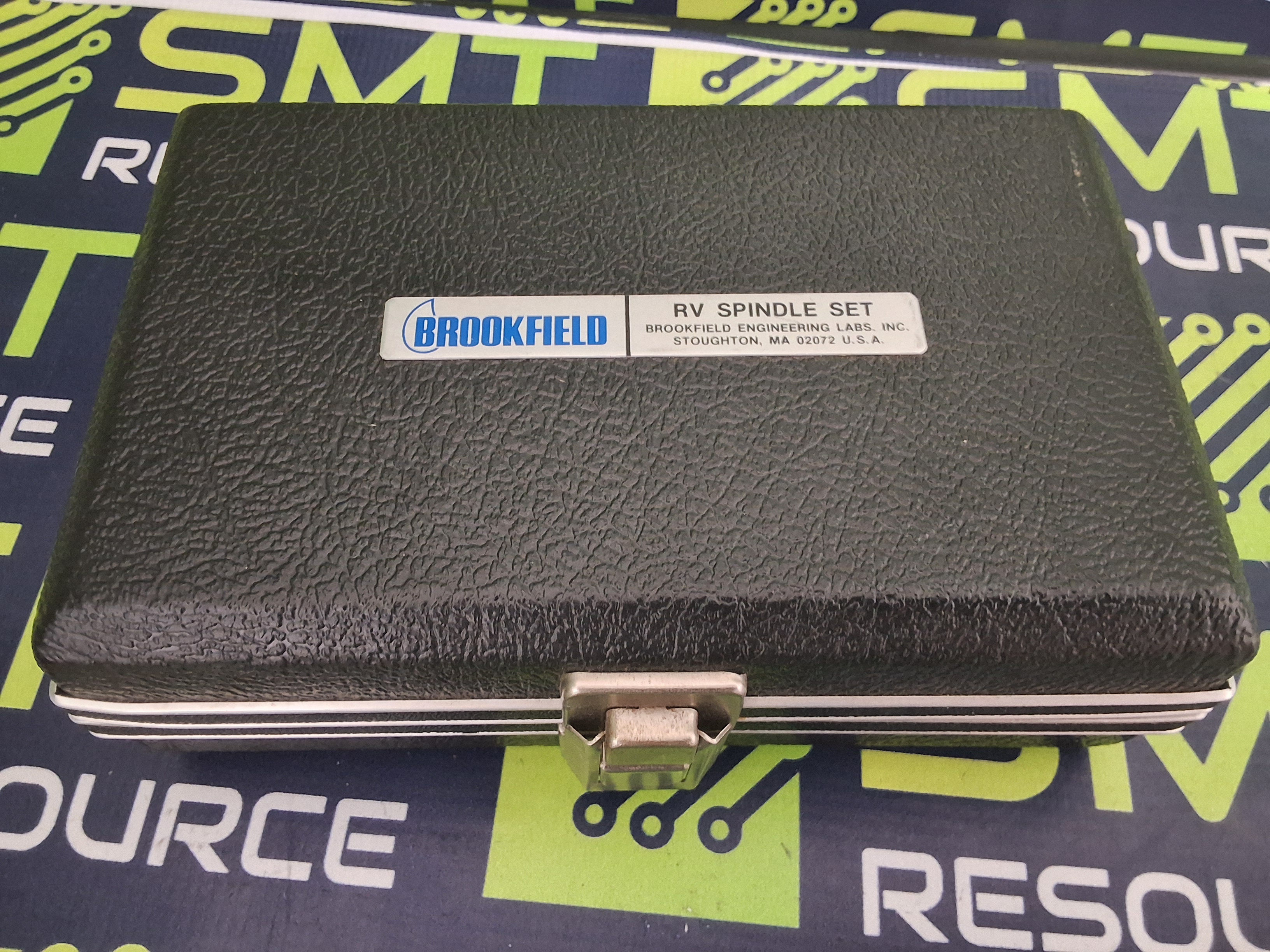 Used BROOKFIELD 7-PIECE RV SPINDLE COMPLETE SET WITH ORIGINAL HARD CASE 