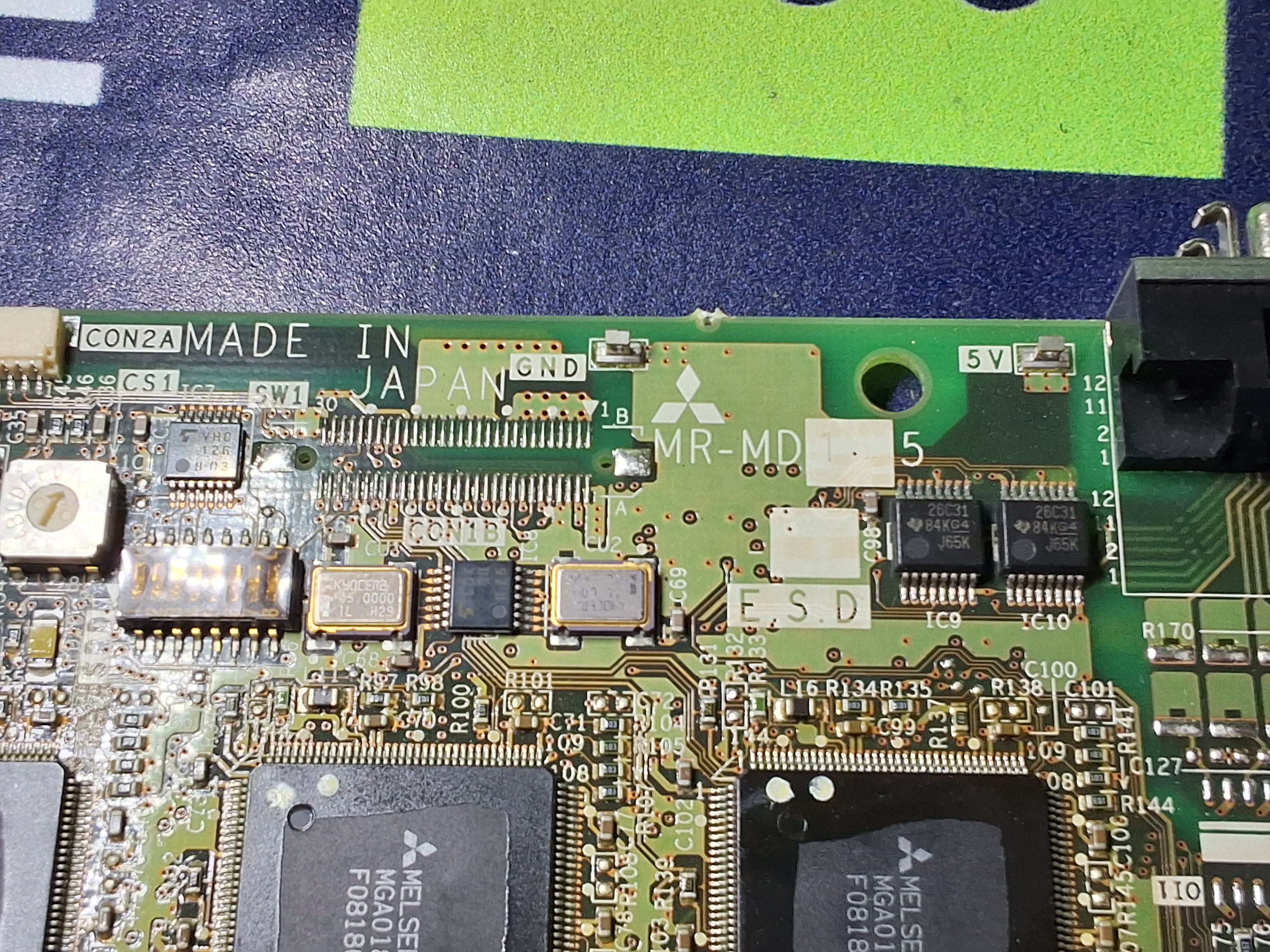 Used MITSUBISHI JUKI BC386A491G53 MR-MD15 CONTROL BOARD BC386A491H03