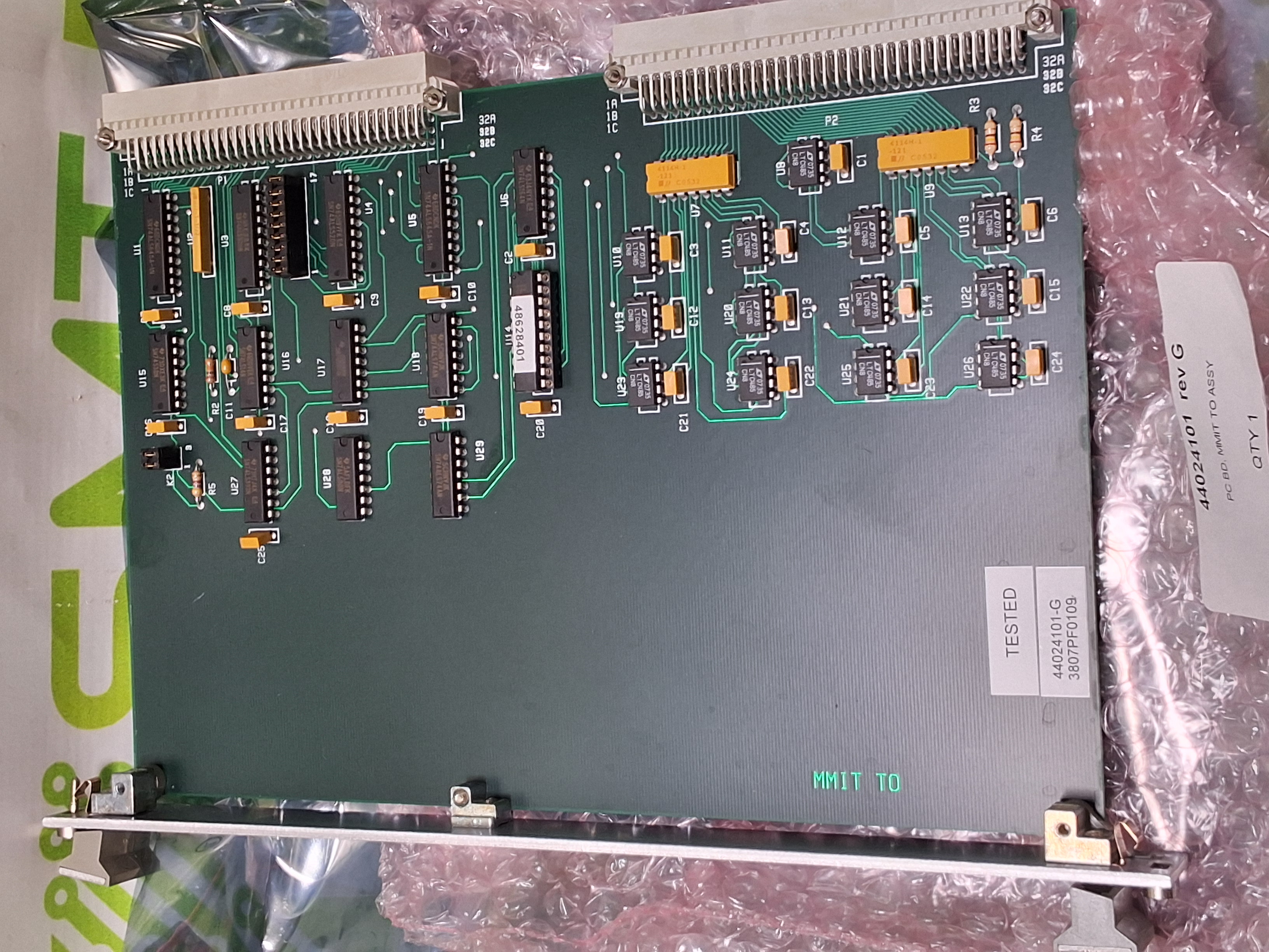 Used UNIVERSAL INDUSTRIES 44024101 REV. G MMIT I/O ASSEMBLY BOARD