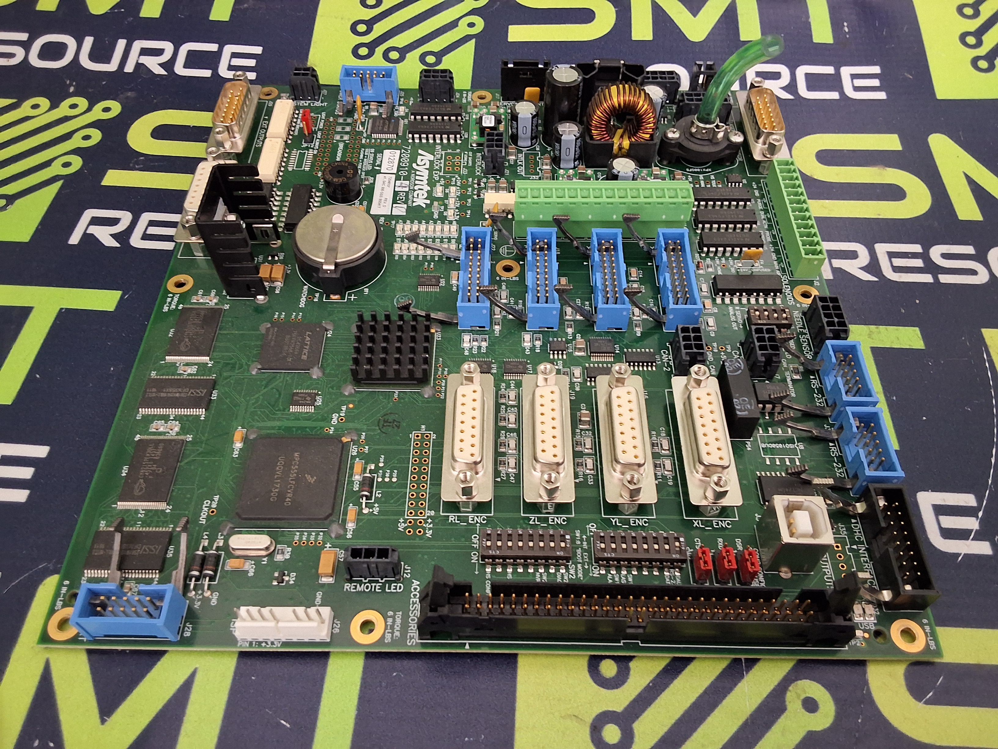 Used ASYMTEK NORDSON 7200909 / 7200910 MAIN CONTROL BOARD ASSEMBLY 7204810