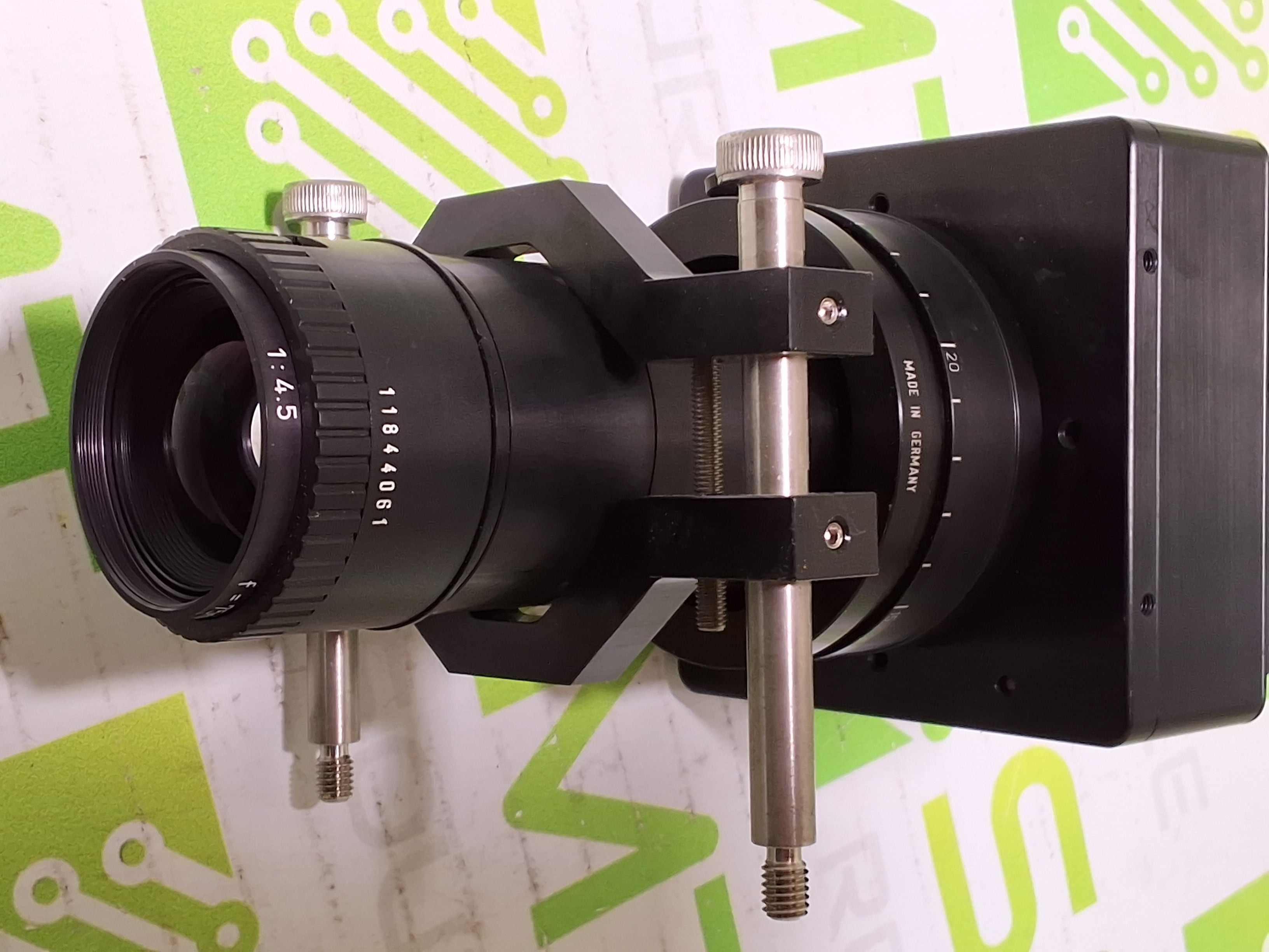 Used DALSA INDUSTRIAL CAMERA PT-41-04M60-01E WITH APO-RODAGON-D 2X 75mm 4.5 CCD Camera Lens