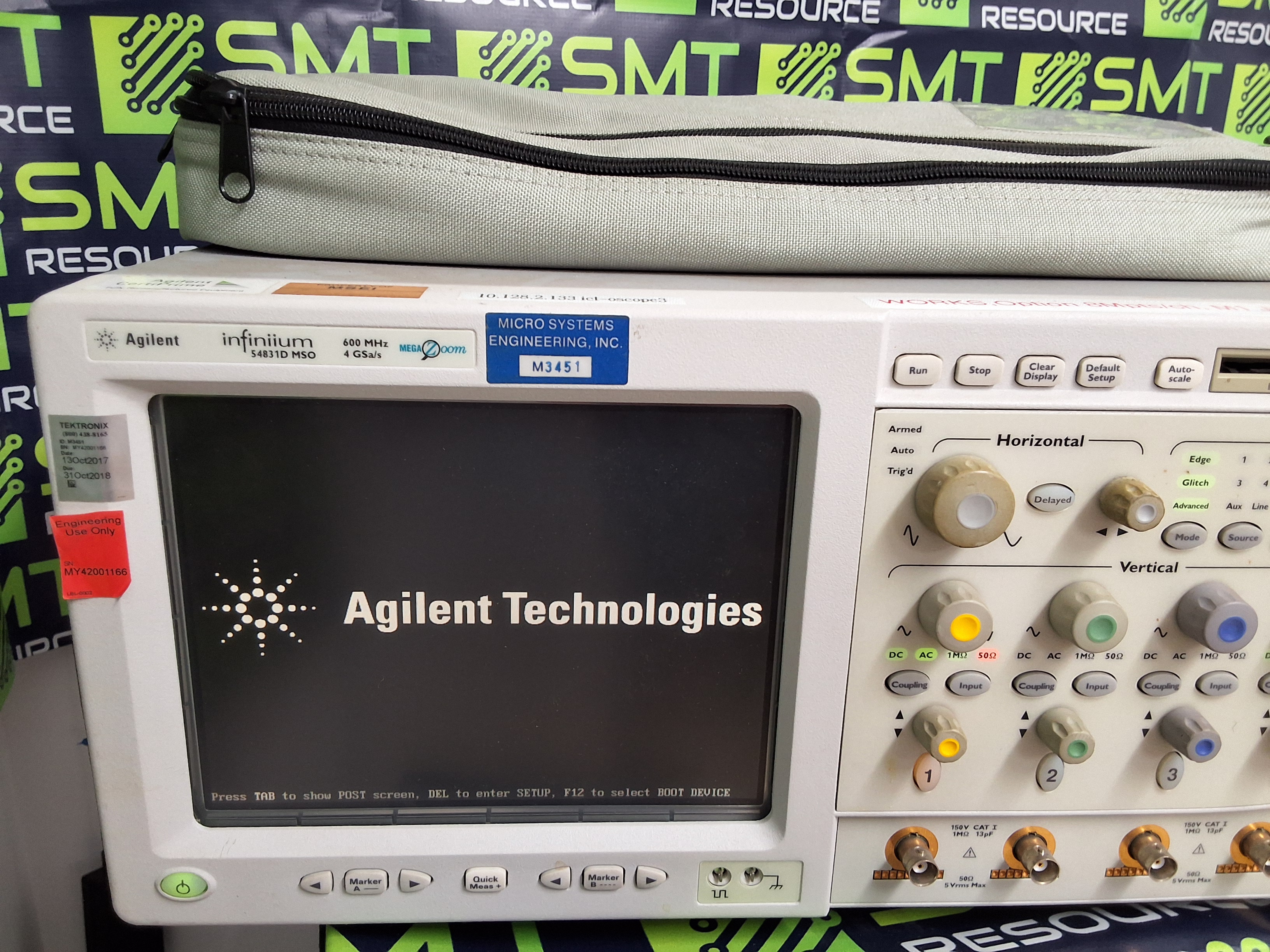 Used AGILENT INFINIIUM 54831D MSO 600 MHz 4 GSa/s