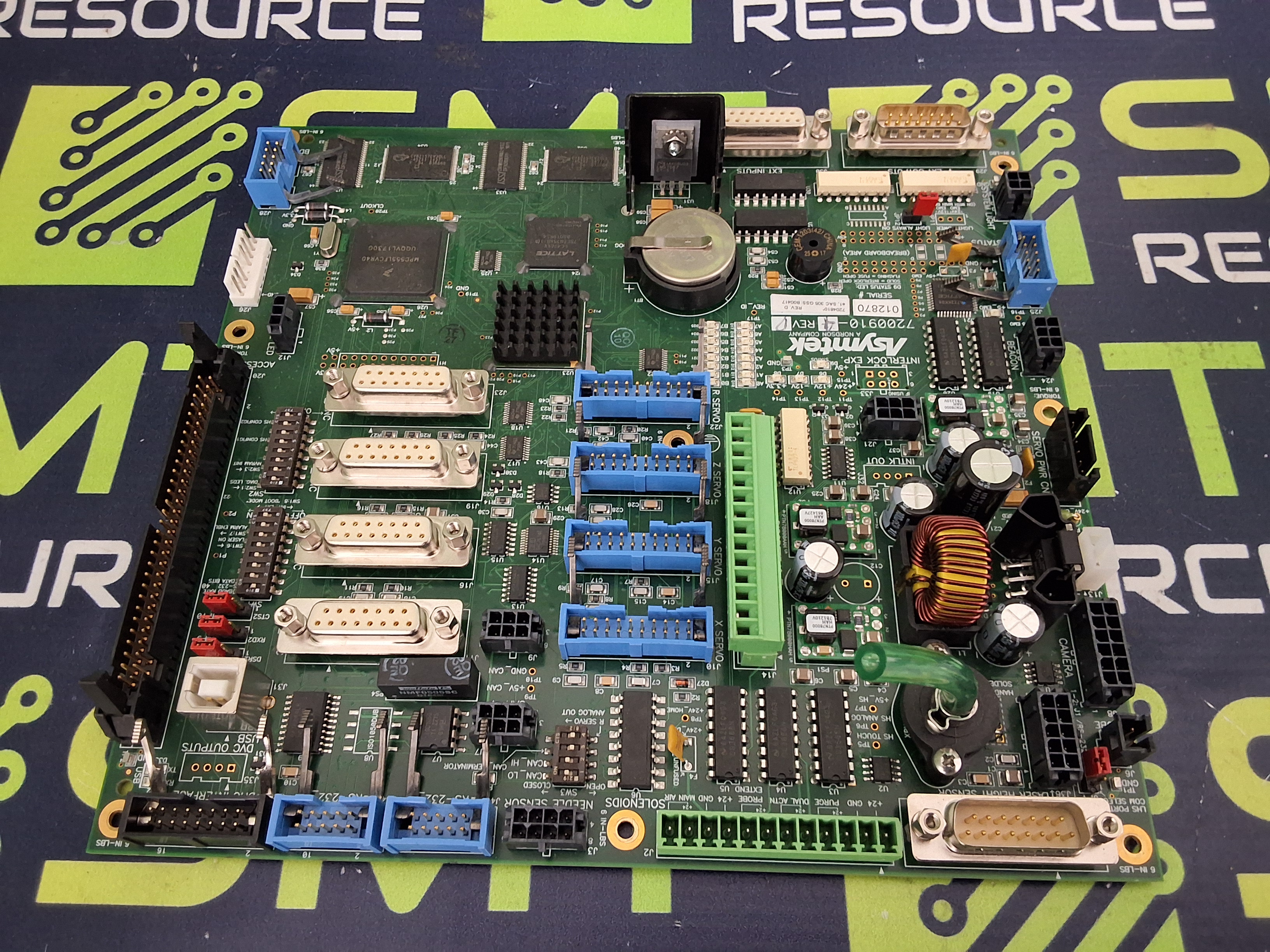 Used ASYMTEK NORDSON 7200909 / 7200910 MAIN CONTROL BOARD ASSEMBLY 7204810