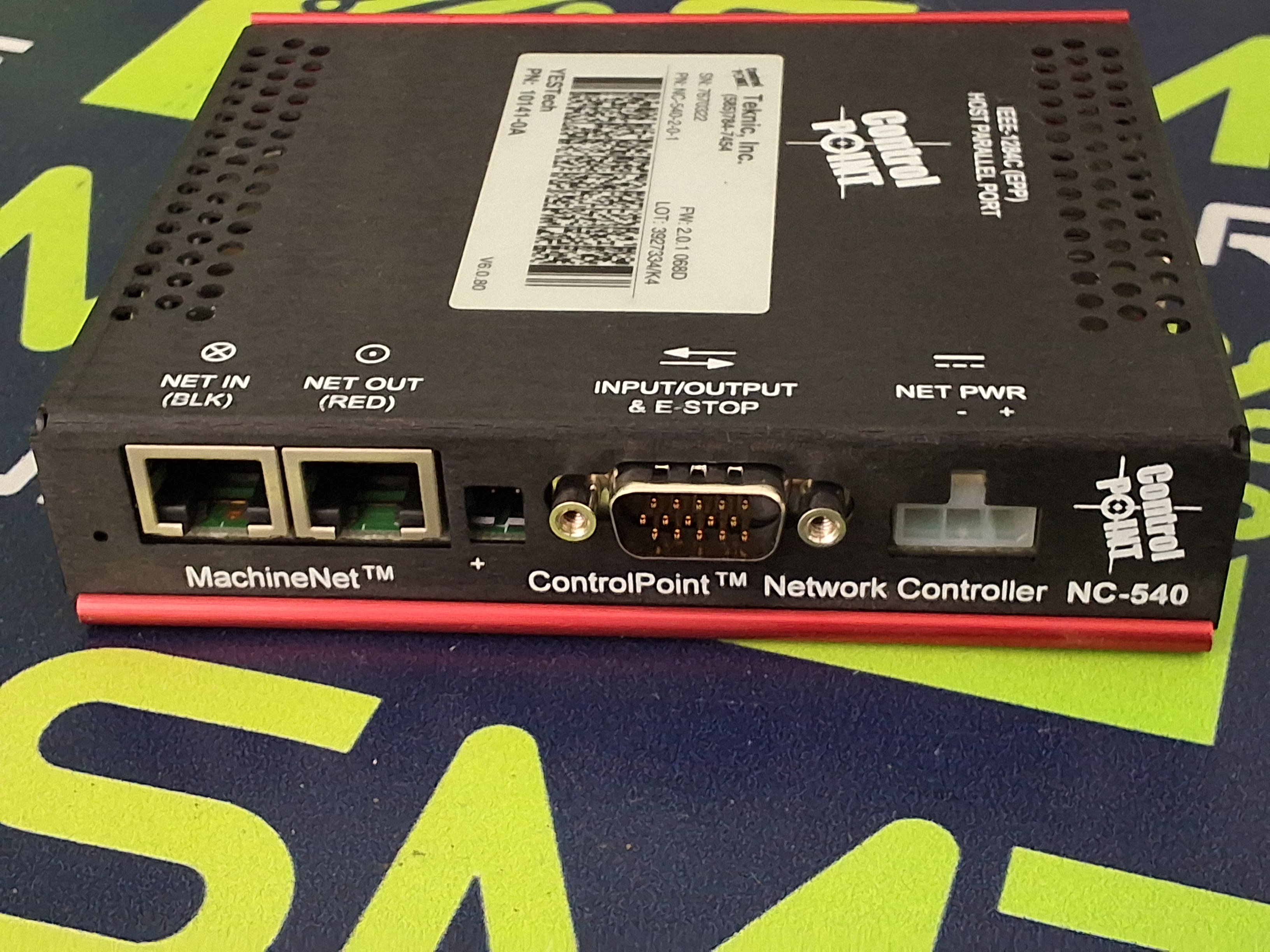 Used Teknic YESTech NC-540-2-0-1 CONTROL POINT NETWORK CONTROLLER 10141-0A