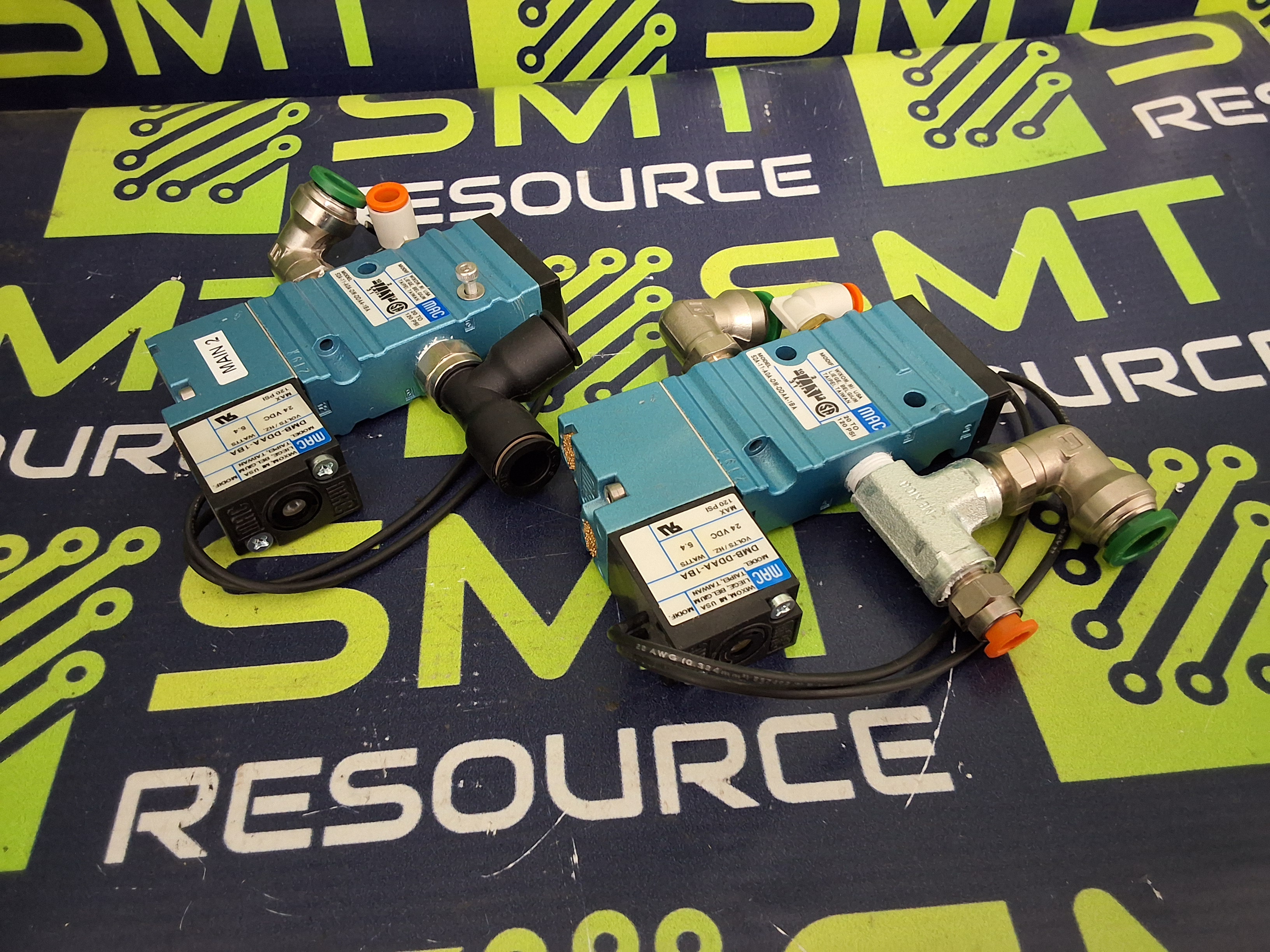 Used MAC VALVE 52A-11-AOA-DM-DDAA-1BA WITH DMB-DDAA-1BA SOLENOID VALVE