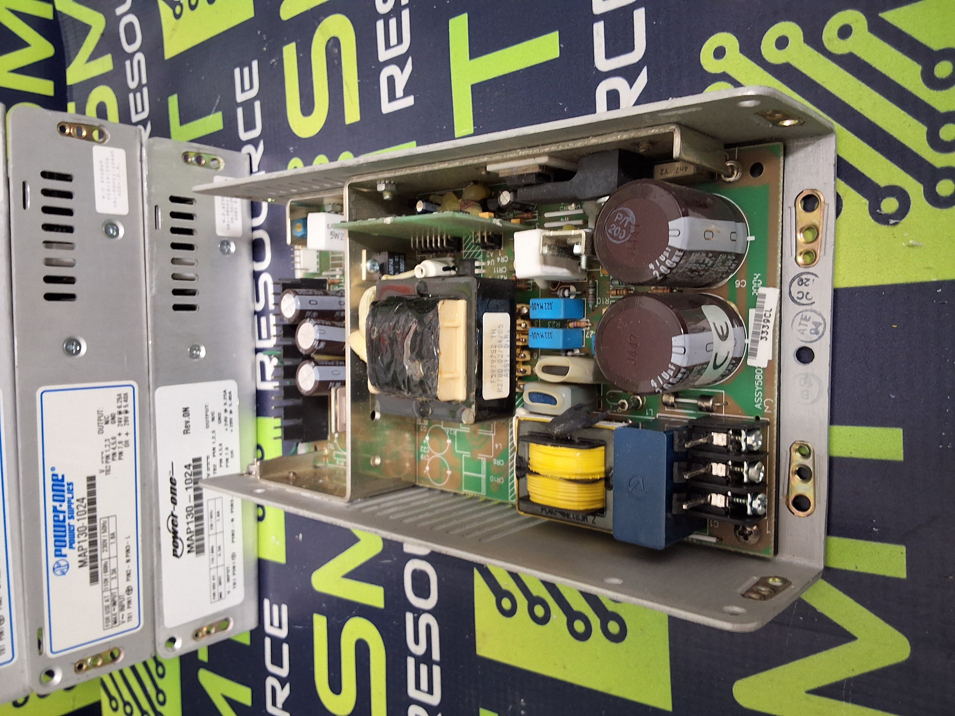 Used POWER-ONE MAP130-1024 POWER SUPPLY 1.8/3.3AMP 110/230VAC 24VDC 50/60Hz