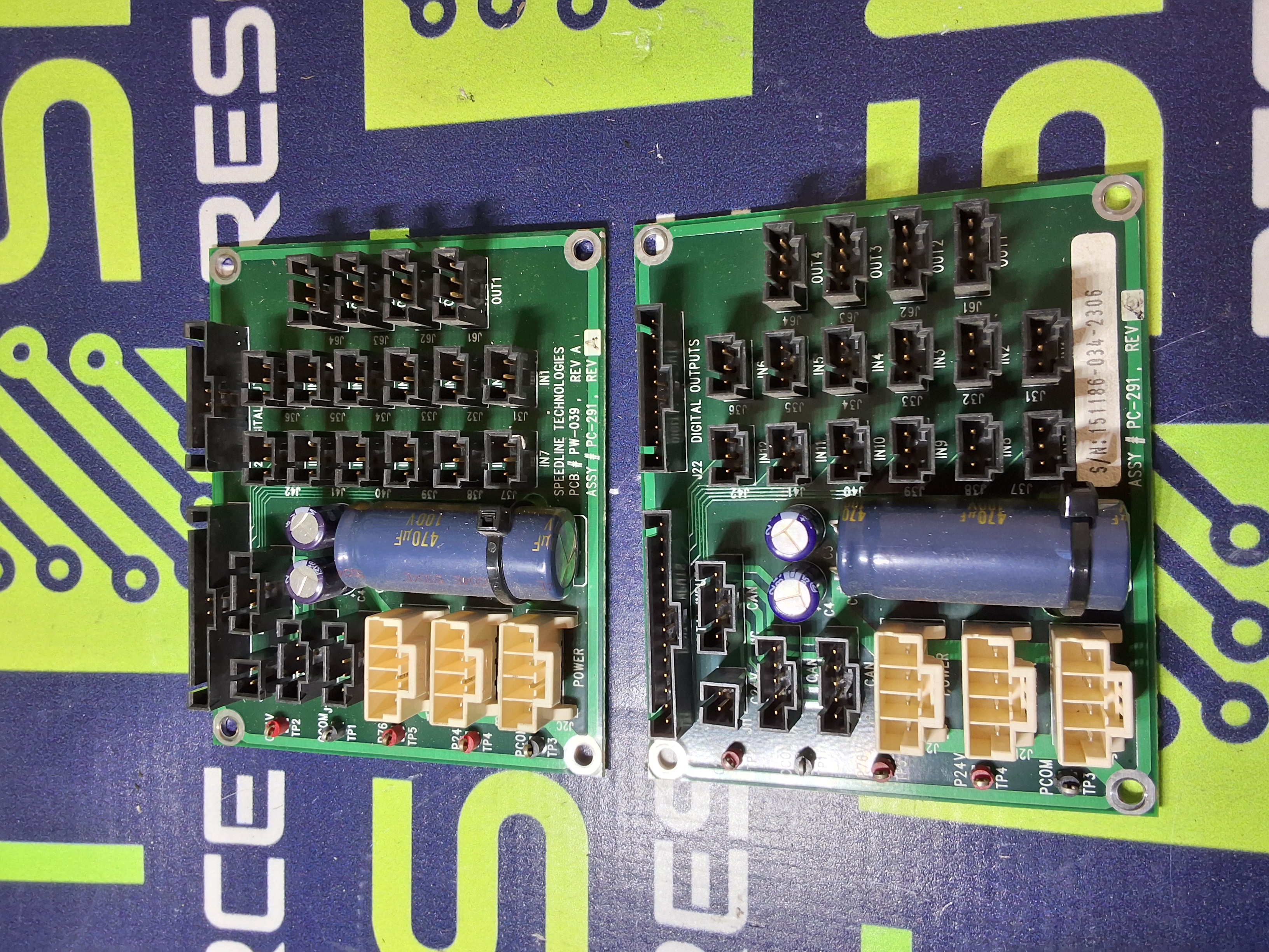 Used SPEEDLINE TECHNOLOGIES PC-291 / PW-039 CIRCUIT BOARD