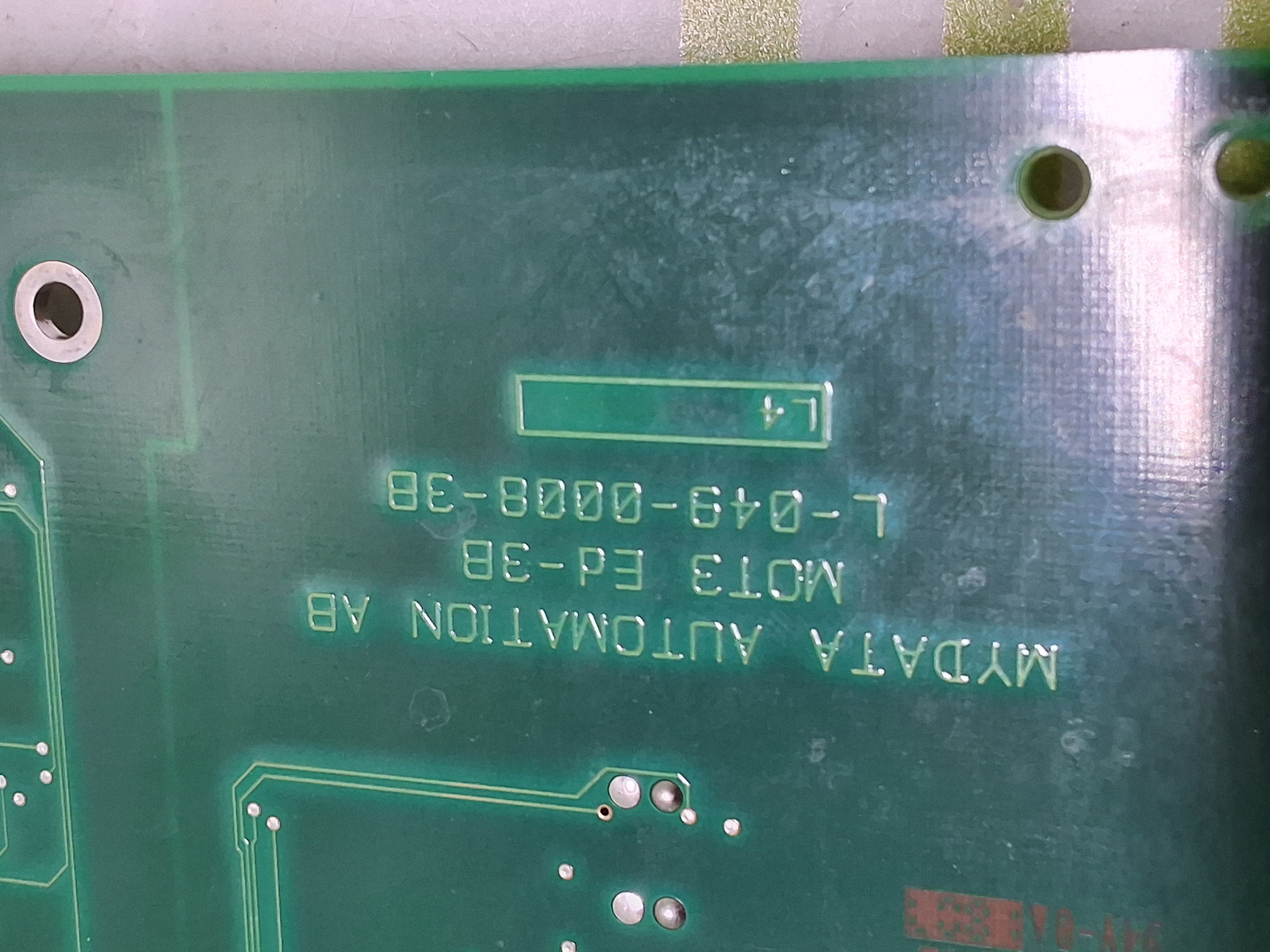 Used MYDATA MOT3 Ed-3B PCB L-049-0008-3B 