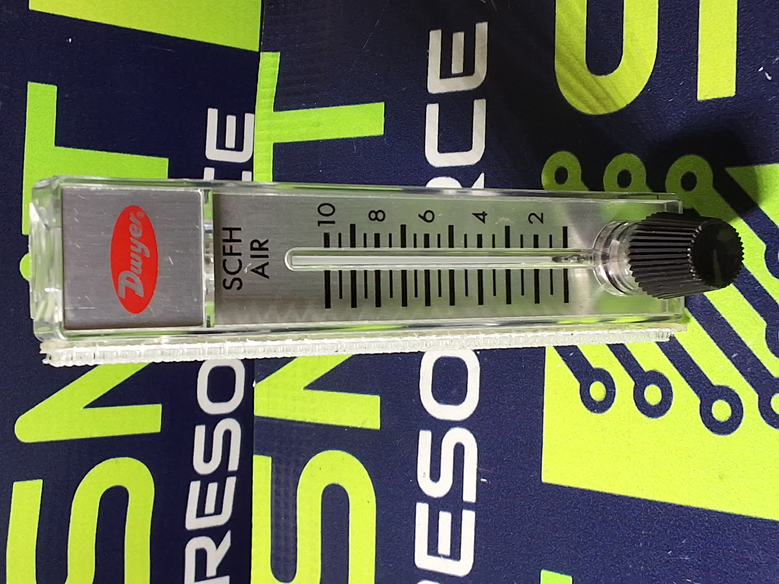 Used DWYER RMA-5-SSV FLOW METER 0-10 SCFH AIR