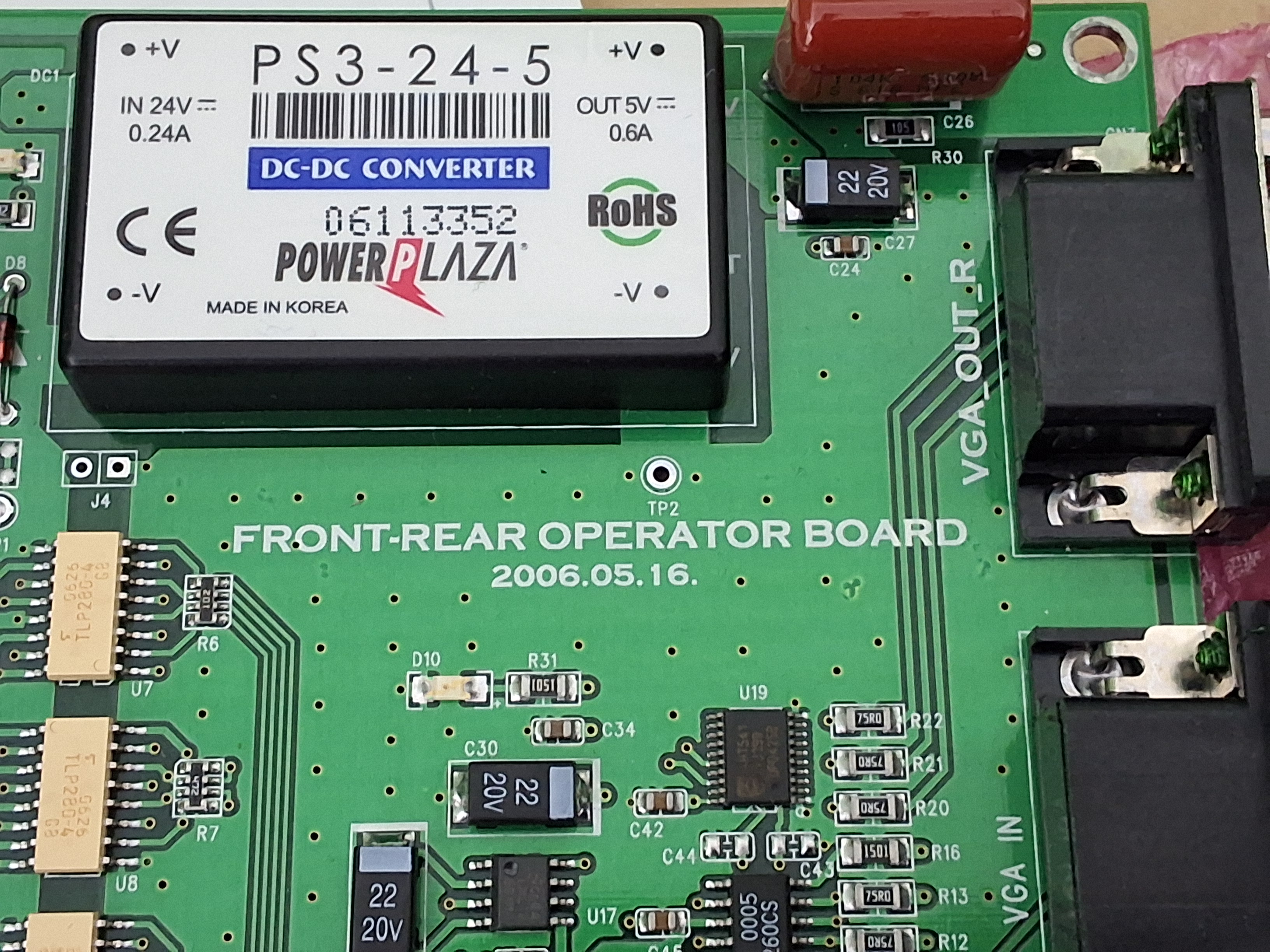 SAMSUNG J90600417A / J90600417B FR OPERATE BOARD - FRONT-REAR OPERATOR BOARD - BRAND NEW
