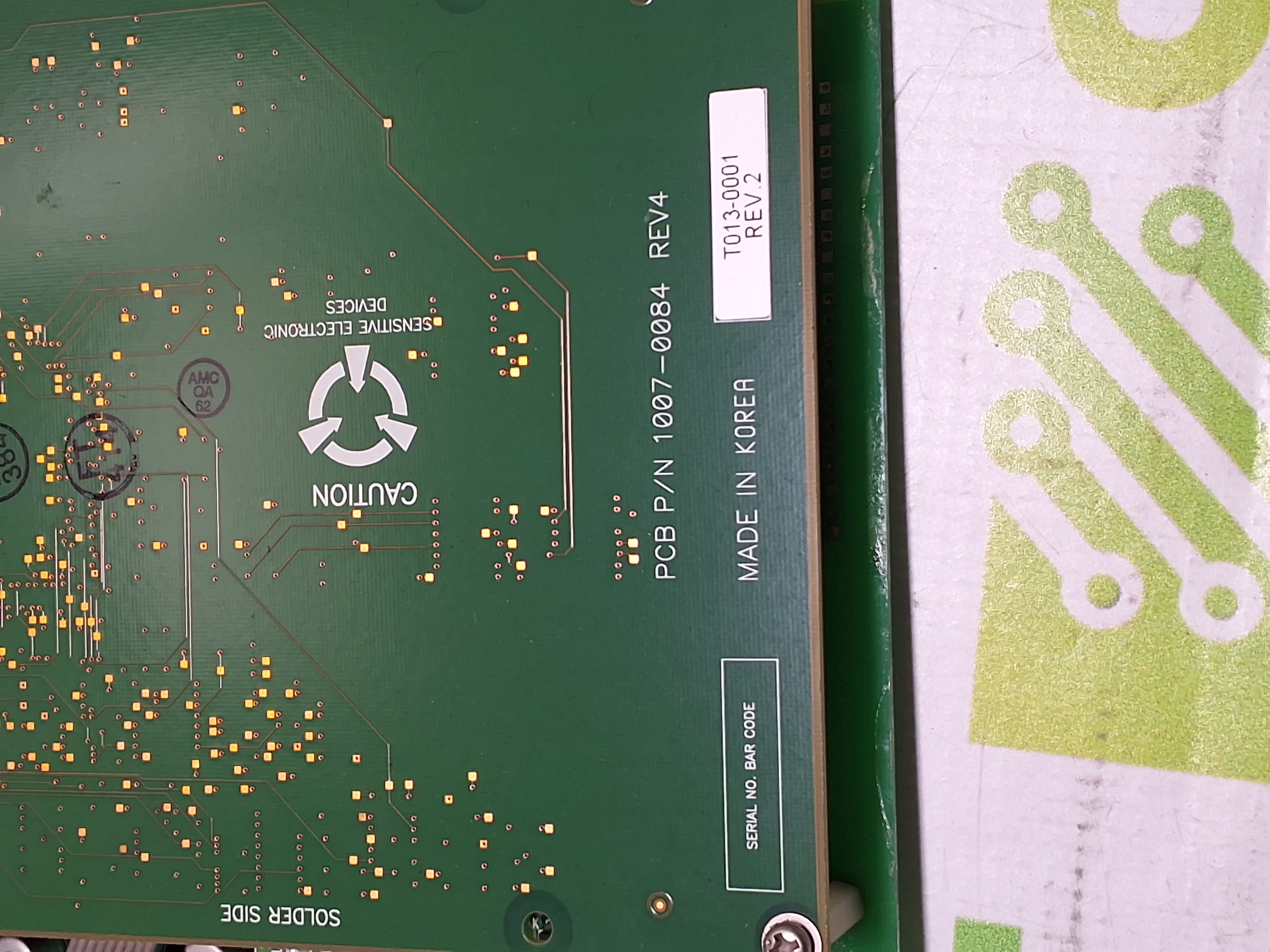 Used JUKI 40001931 SYNQNET-RELAY CIRCUIT BOARD