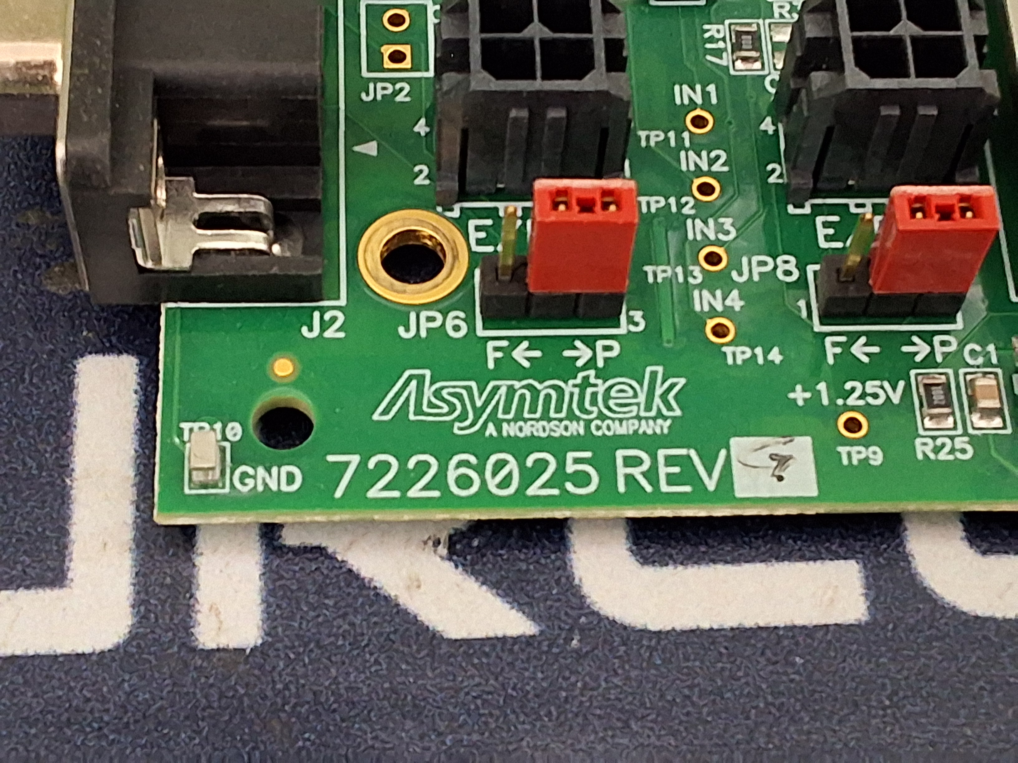 Used ASYMTEK NORDSON 7226024 / 7226025 CIRCUIT BOARD