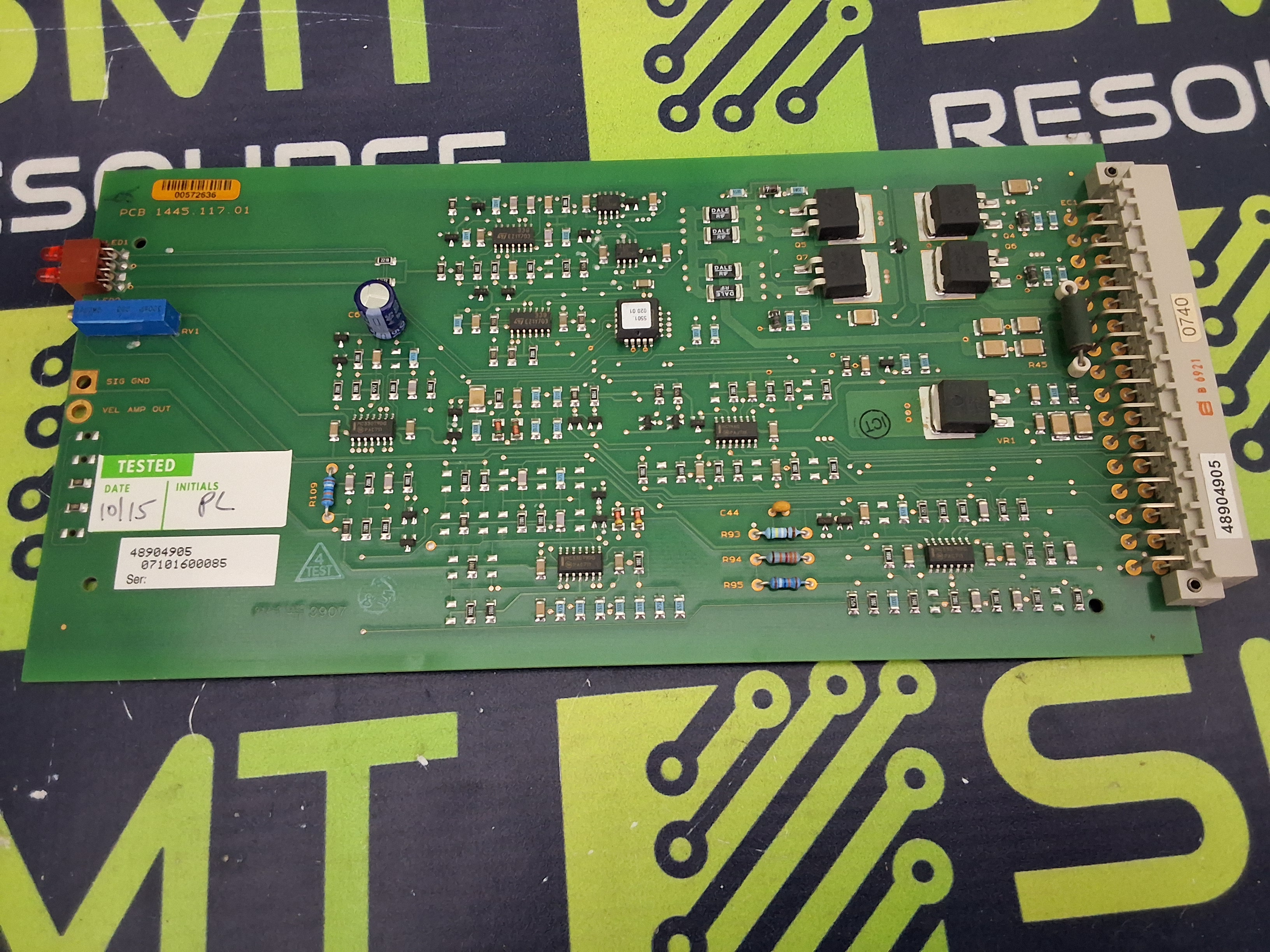 Used PARKER 1445.117.01 CIRCUIT BOARD 48904905