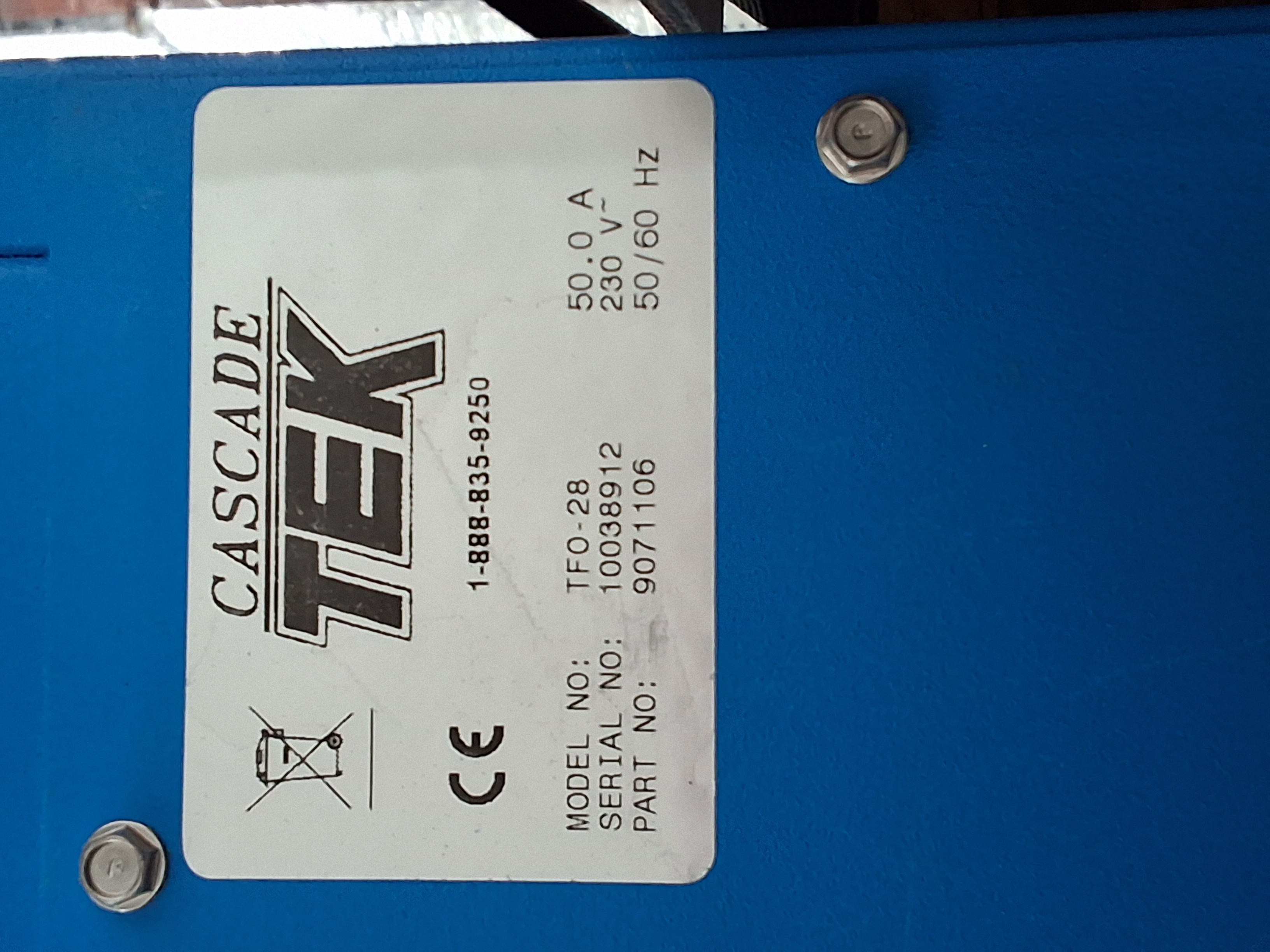 Used Cascade TEK Oven TFO-28