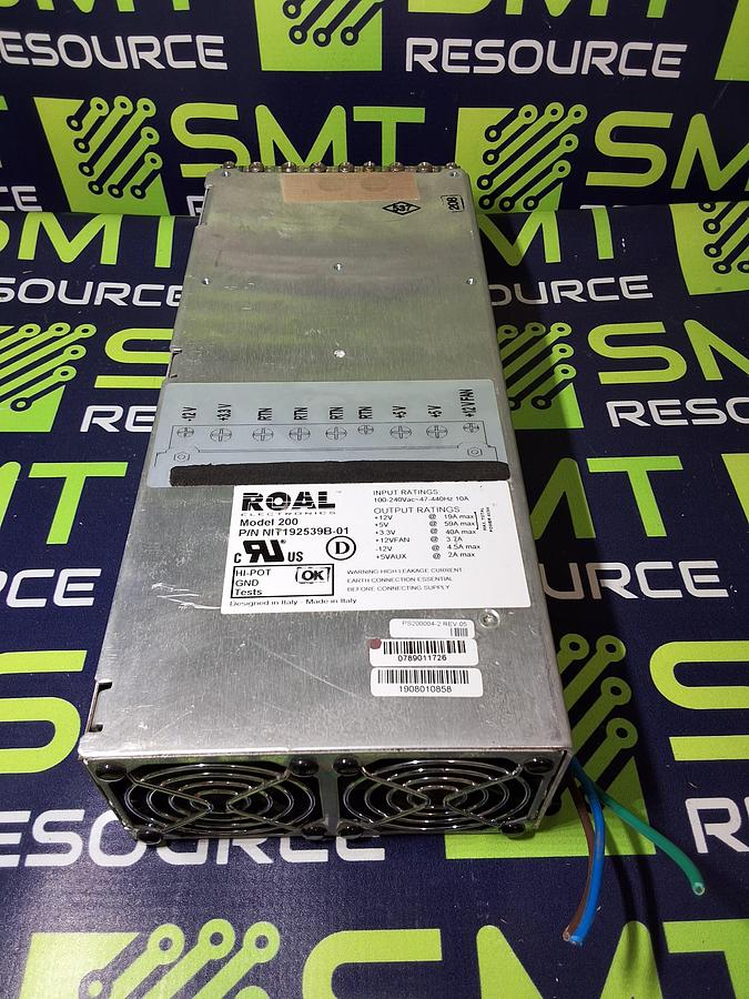 Used ROAL ELECTRONICS MODEL 200 P/N: NIT192539B-01 100-240VAC~47-440Hz 10A