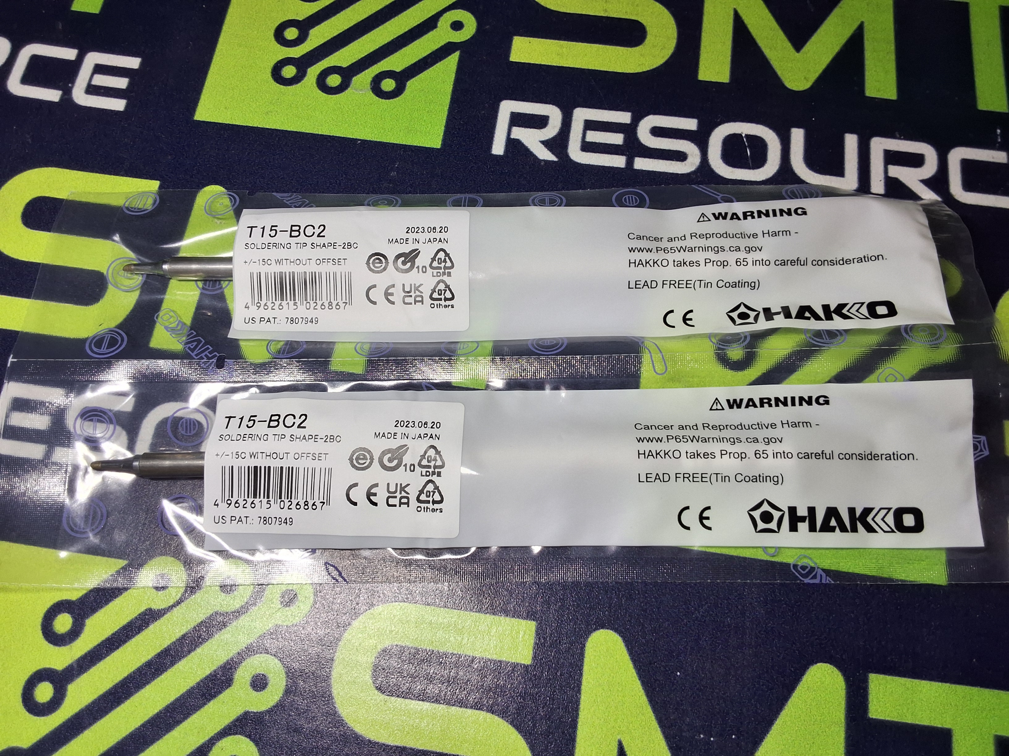 HAKKO T15-BC2 SOLDERING TIP; BEVEL 2mm/45° x 11.5mm - BRAND NEW