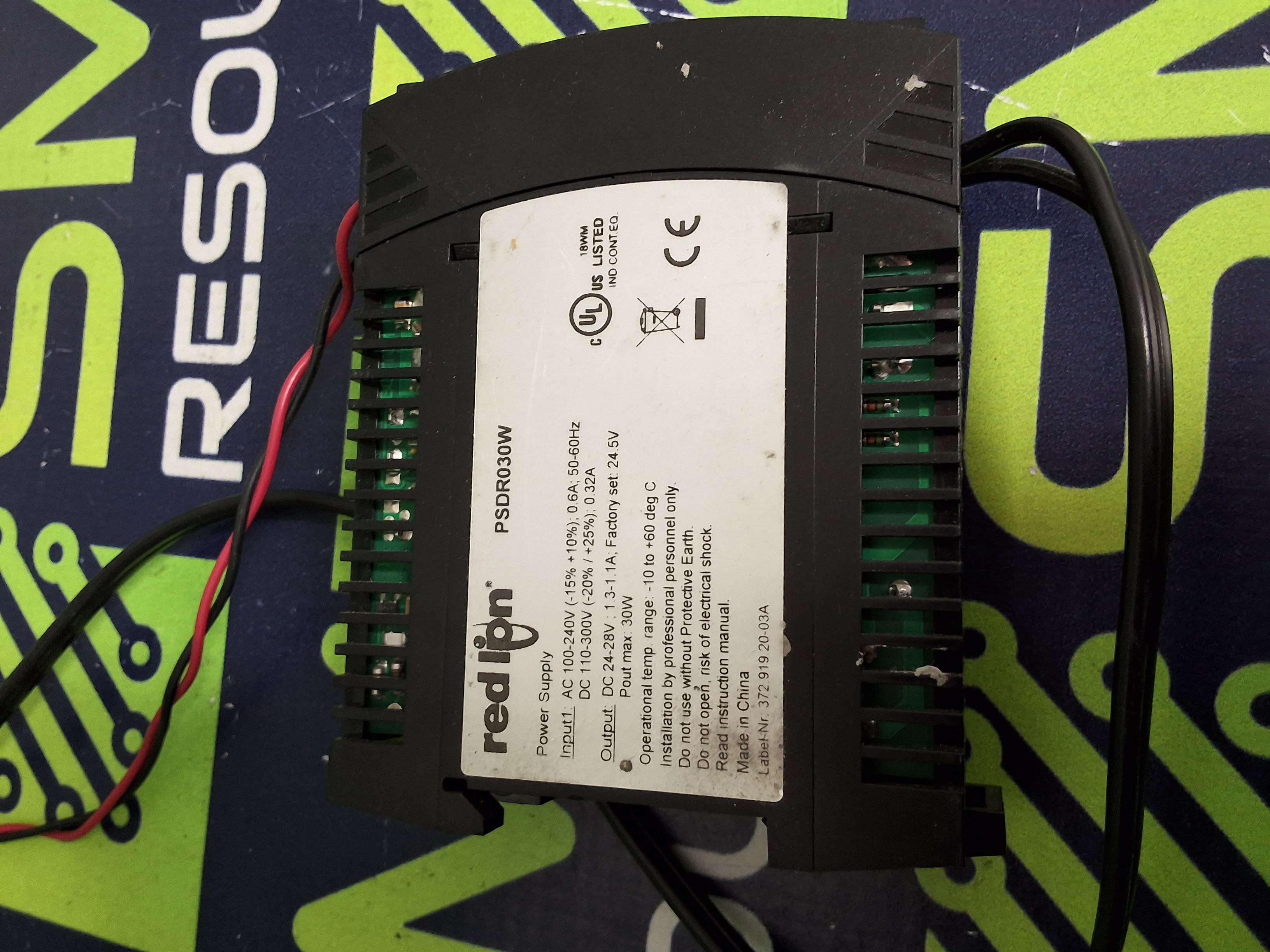 Used RED LION PSDR030W POWER SUPPLY
