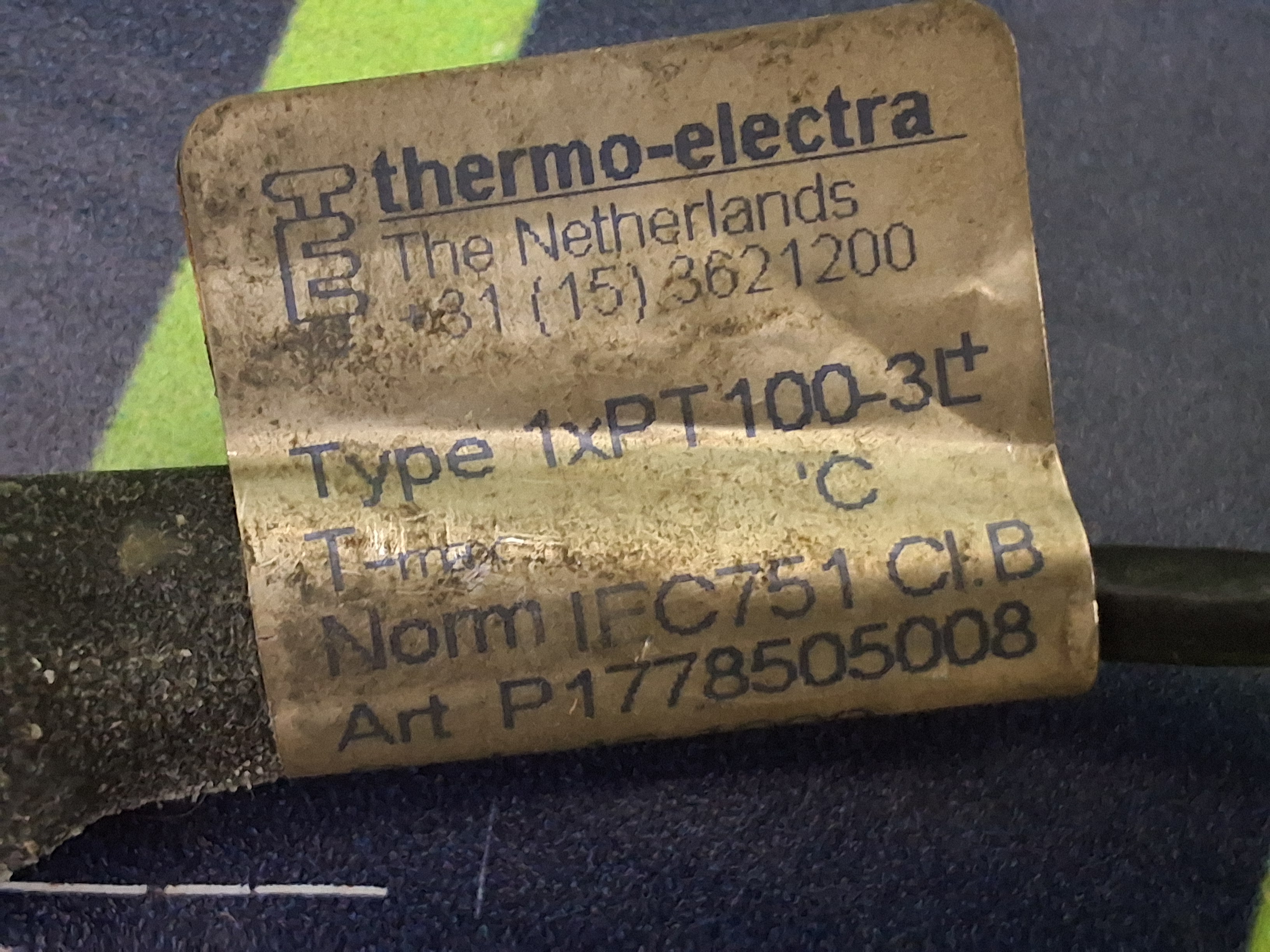 Used THERMO-ELECTRA - 1xPt100-3L THERMOSTAT PT100 PREHEATER TEMPERATURE SENSOR