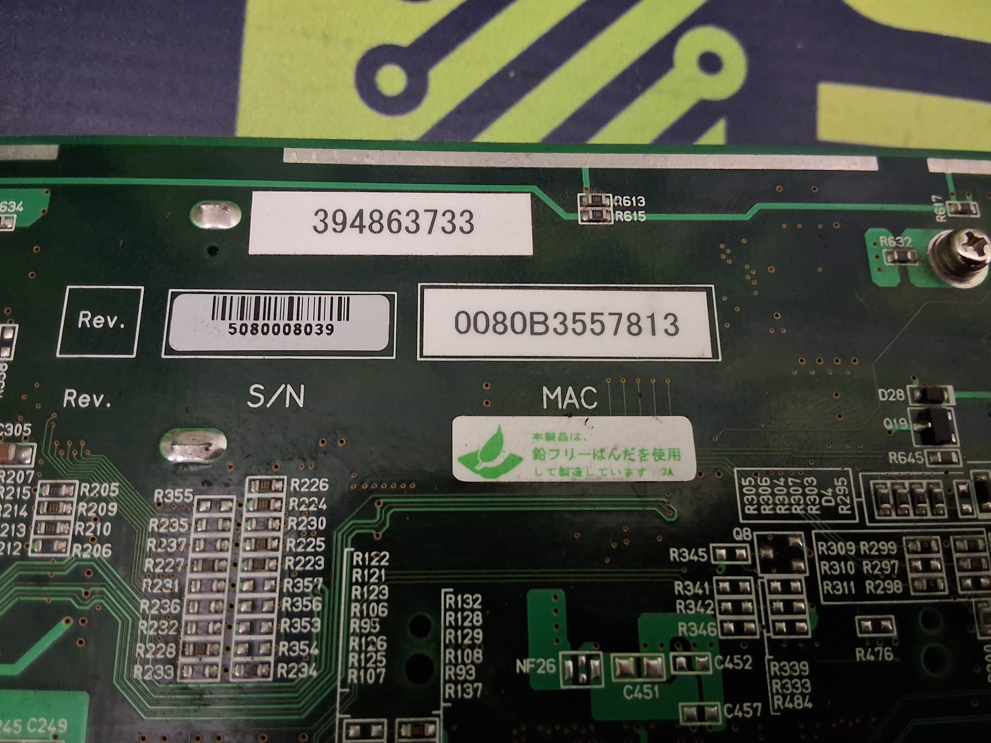 Used JUKI / MITSUBISHI 40044535 / MR-MD10 4-AXIS SERVO AMPLIFIER CIRCUIT BOARD MR-MD100-KW003