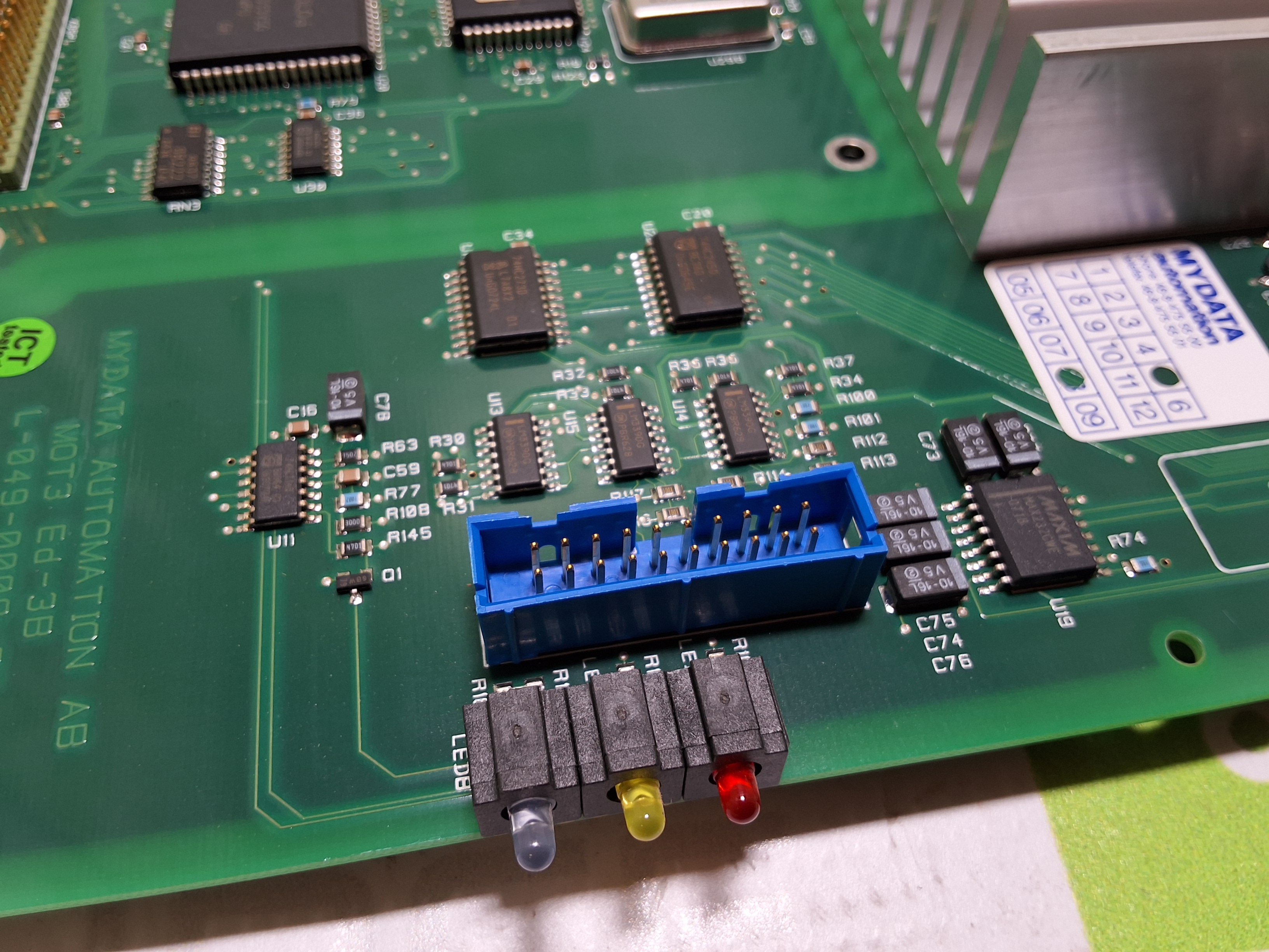 Used MYDATA MOT3 Ed-3B PCB L-049-0008-3B 