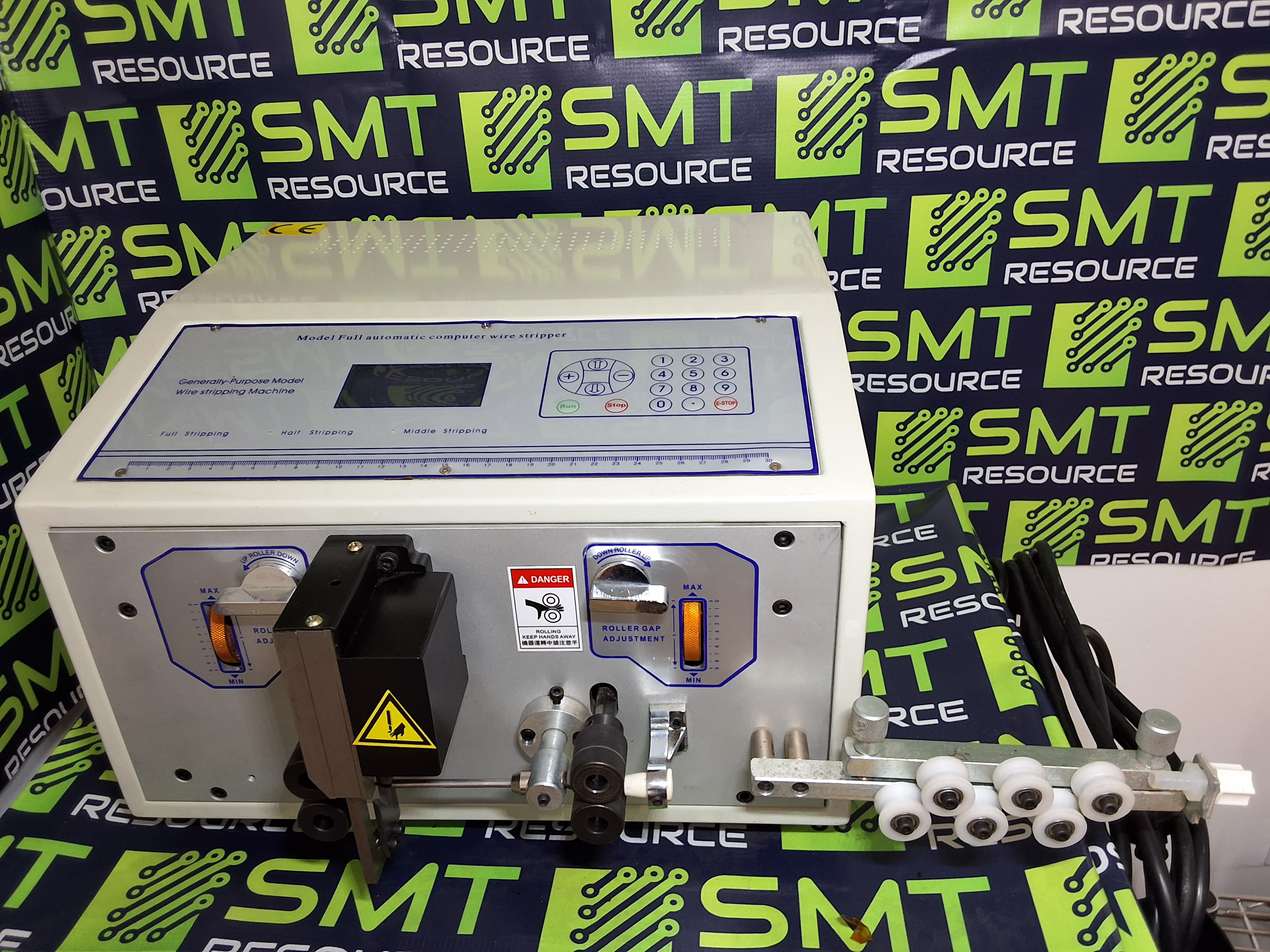 Used MODEL FULL AUTOMATIC COMPUTER WIRE STRIPPER WITH PARTS & ACCESSORIES