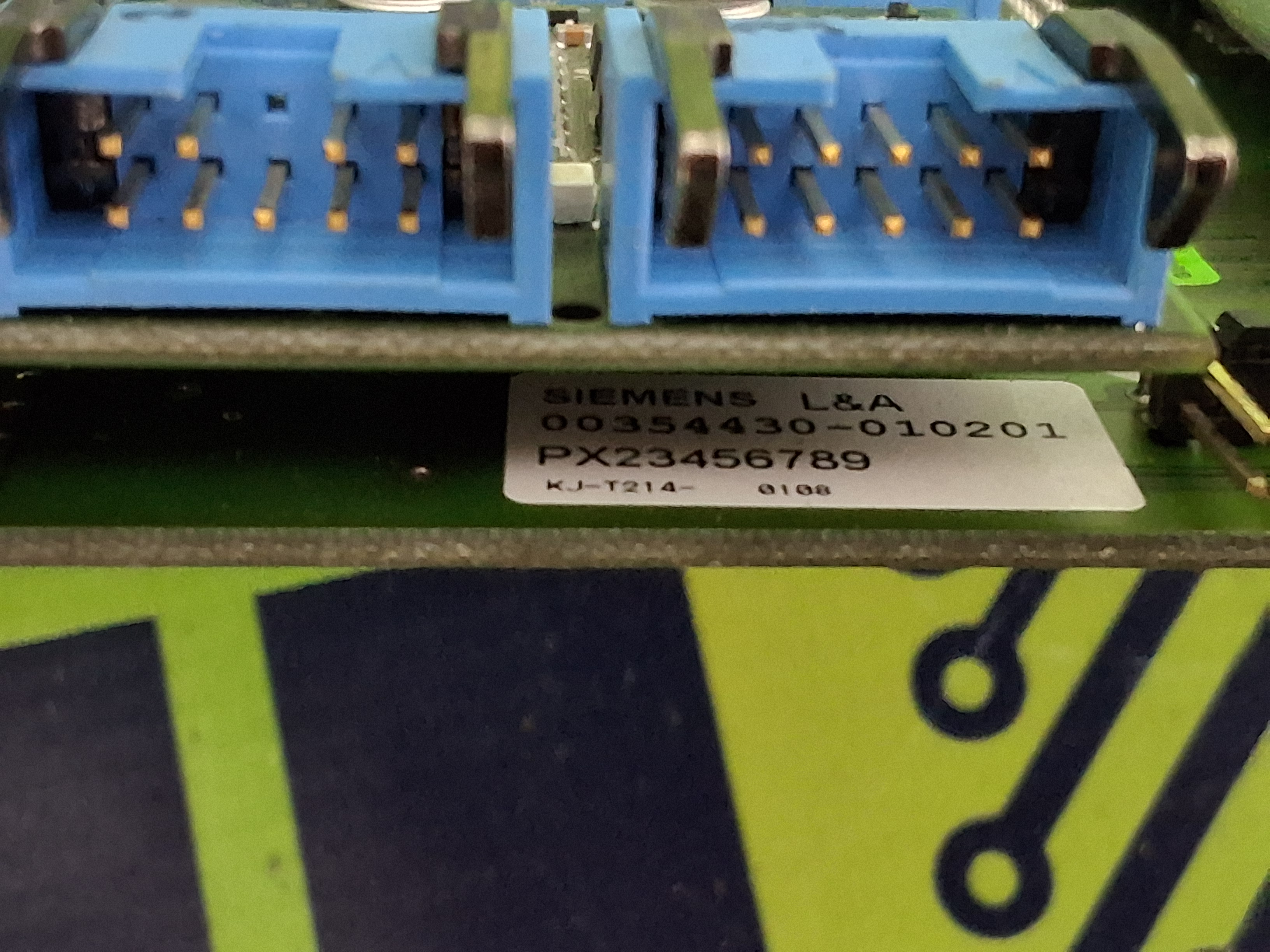 Used SIEMENS L&A G32918-K0112-U501-06-U1 / PX23456789 PROCESSOR CIRCUIT BOARD