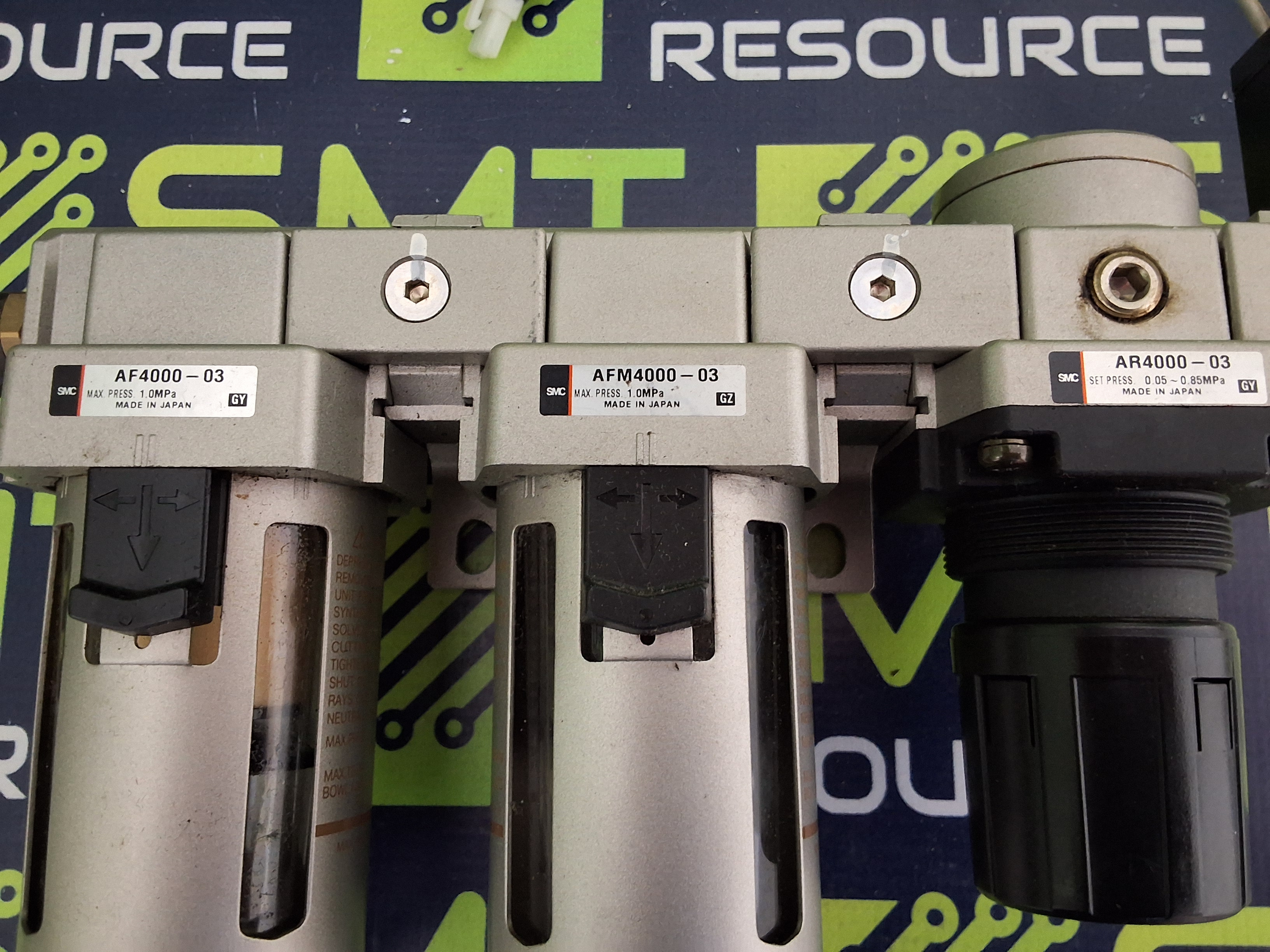 Used SMC AF4000-03 / AFM4000-03 / AR4000-03 AIR FILTER/MIST SEPARATOR & REGULATOR