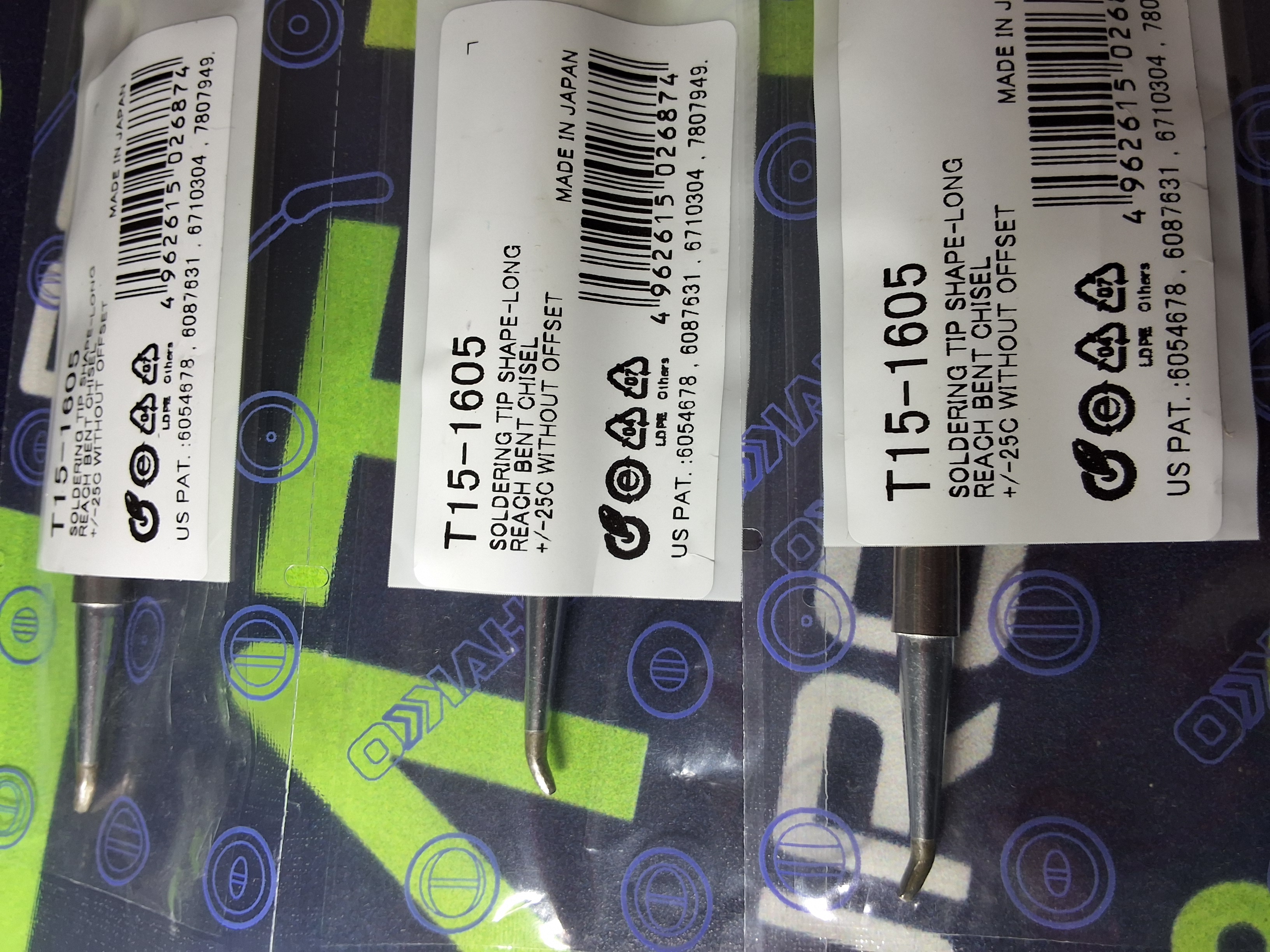 HAKKO T15-1605 BENT CHISEL SOLDERING TIP - BRAND NEW