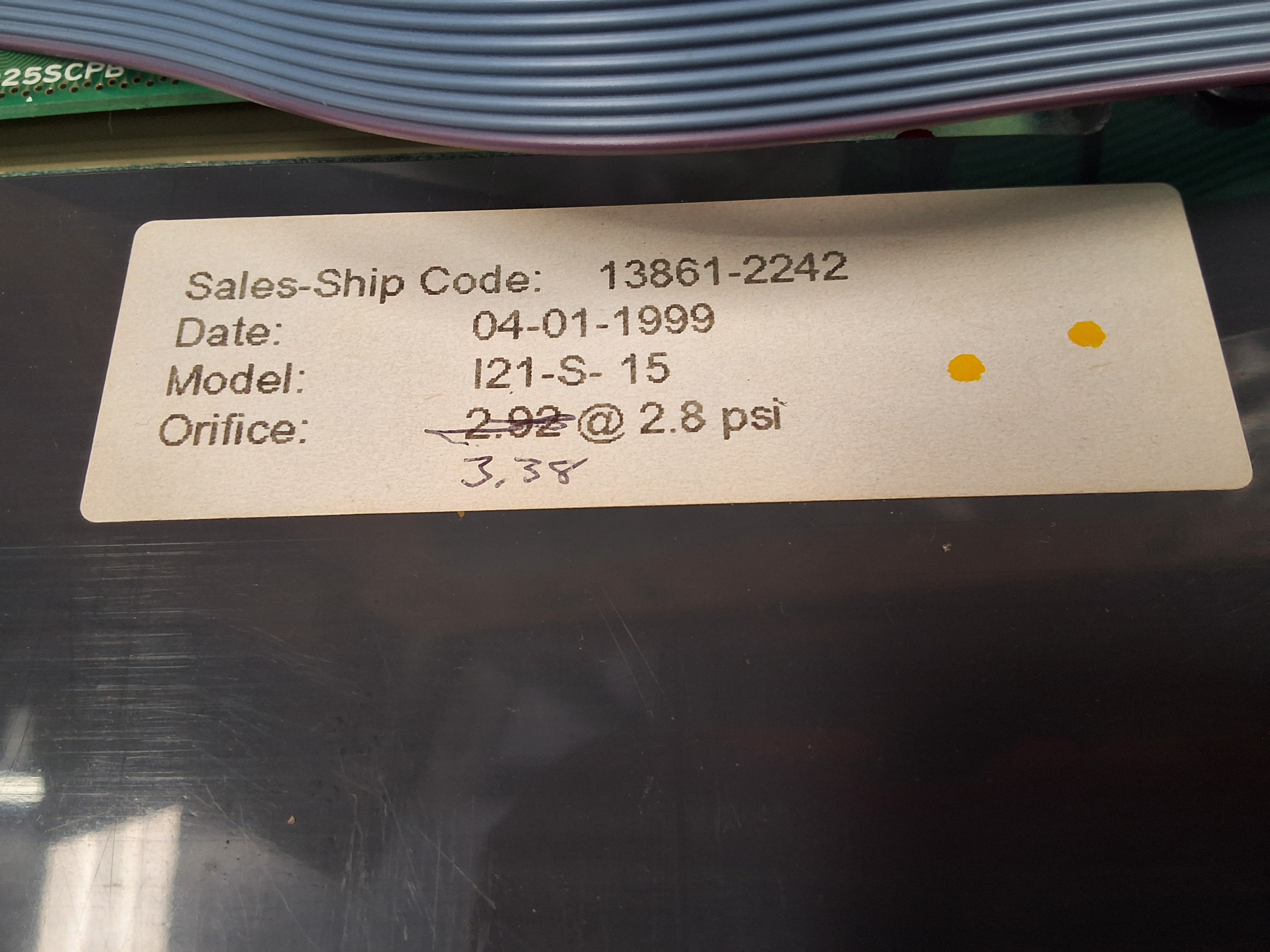 Used CINCINNATI TEST SYSTEMS SENTINEL I-21 PRESSURE DECAY LEAK TESTER / INSTRUMENT