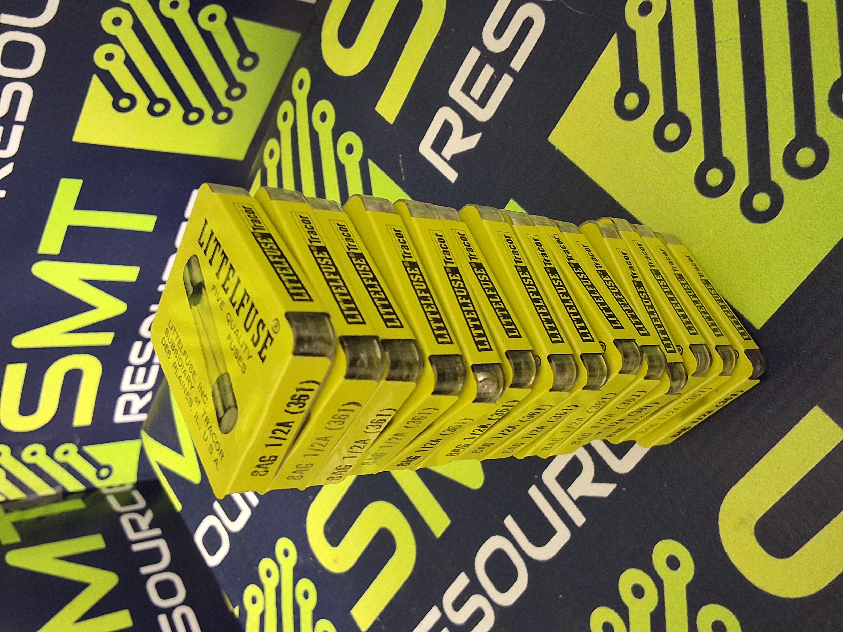 LITTLEFUSE 8AG 1/2A (361) GLASS FUSE - LOT OF 70 - BRAND NEW