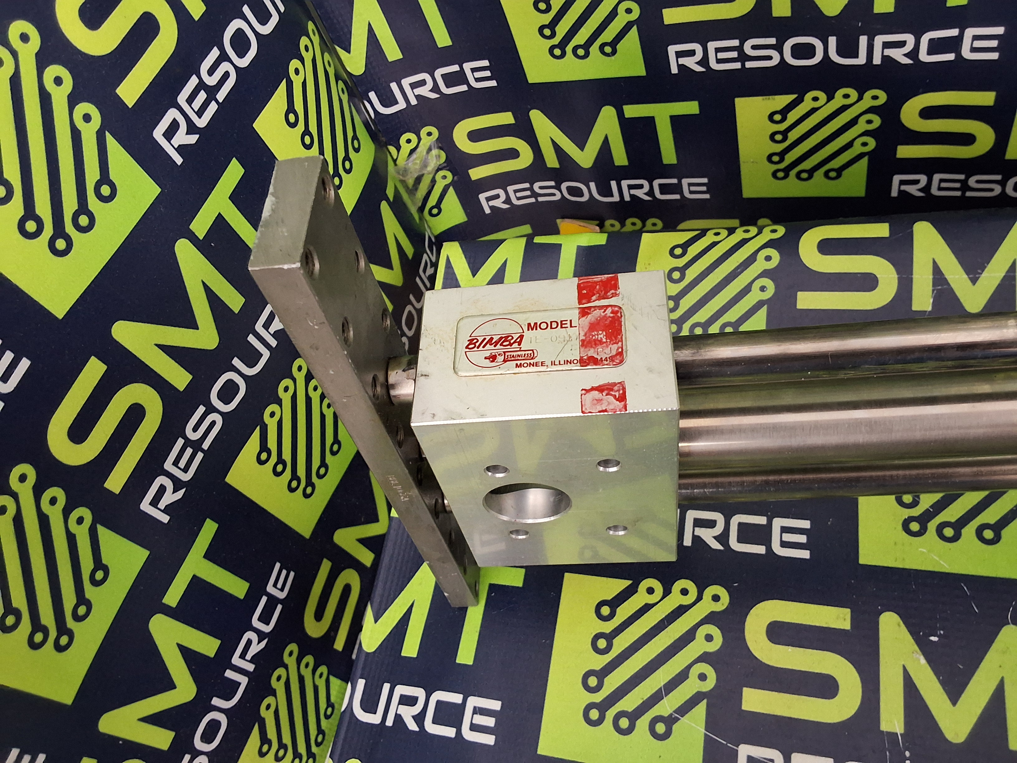 Used BIMBA TE-0917-BM PNEUMATIC CYLINDER / DOUBLE-ACTING COMPOSITE LINEAR THRUSTER ACTUATOR