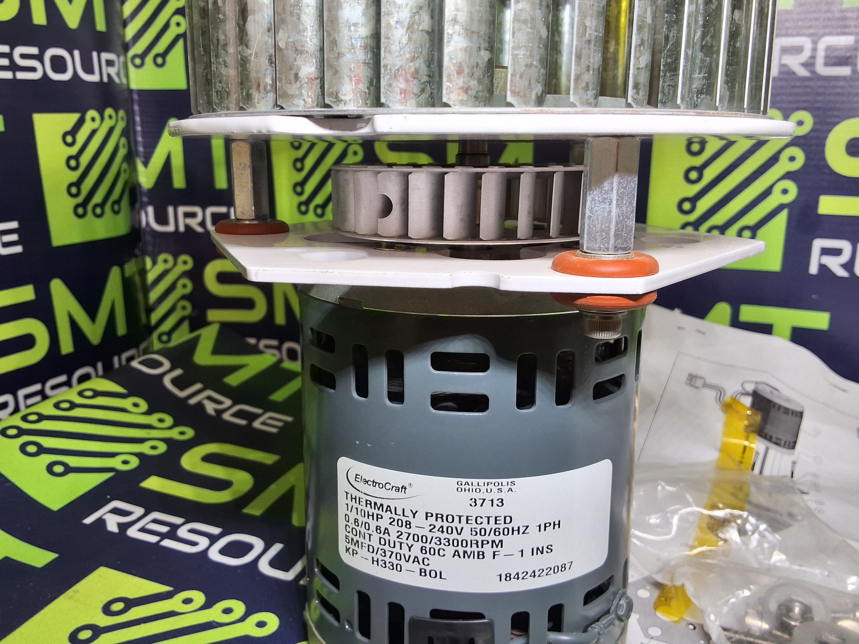 Used ELECTROCRAFT KP-H330-BOL REFLOW OVEN BLOWER MOTOR - 1842422087 - BRAND NEW