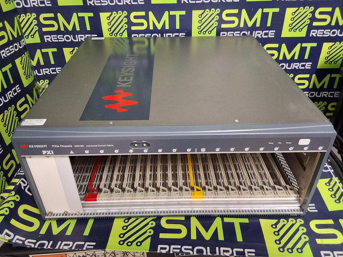Used KEYSIGHT PXIe CHASSIS M9018B ADVANCED SWITCH FABRIC 18-SLOT 220/240V 1300W